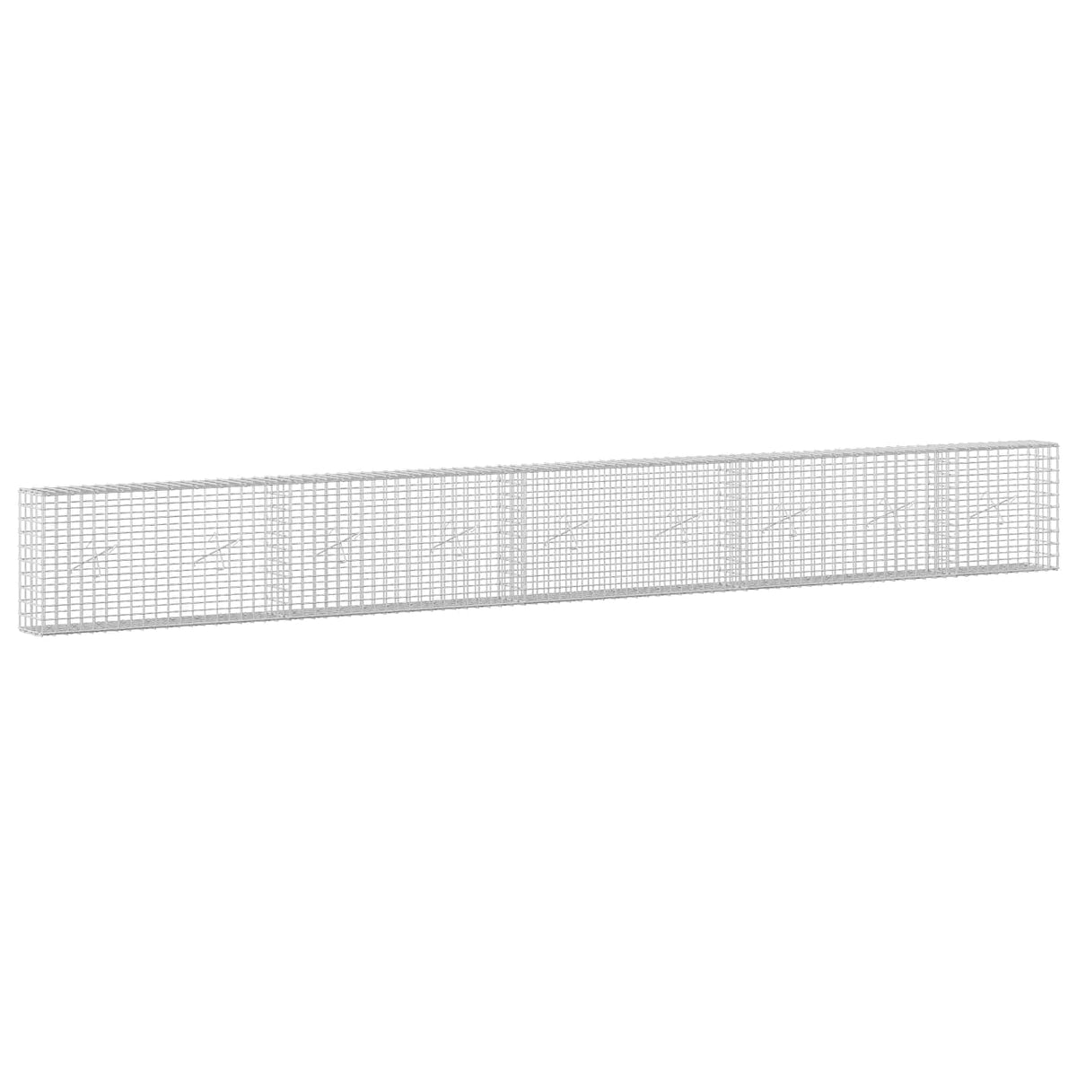 Gabionas su 5 mm viela ir 5x5 cm tinkleliu 450x20x50 cm