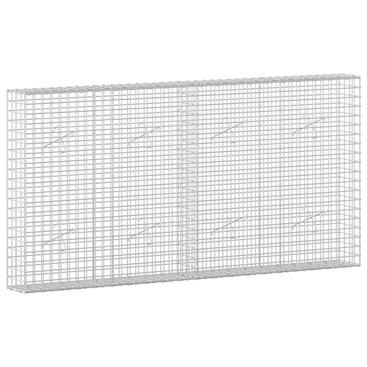 Gabionas su 5 mm viela ir 5x5 cm tinkleliu 200x20x100 cm