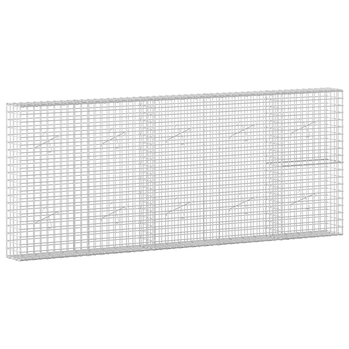 Gabionas su 5 mm viela ir 5x5 cm tinkleliu 250x20x100 cm
