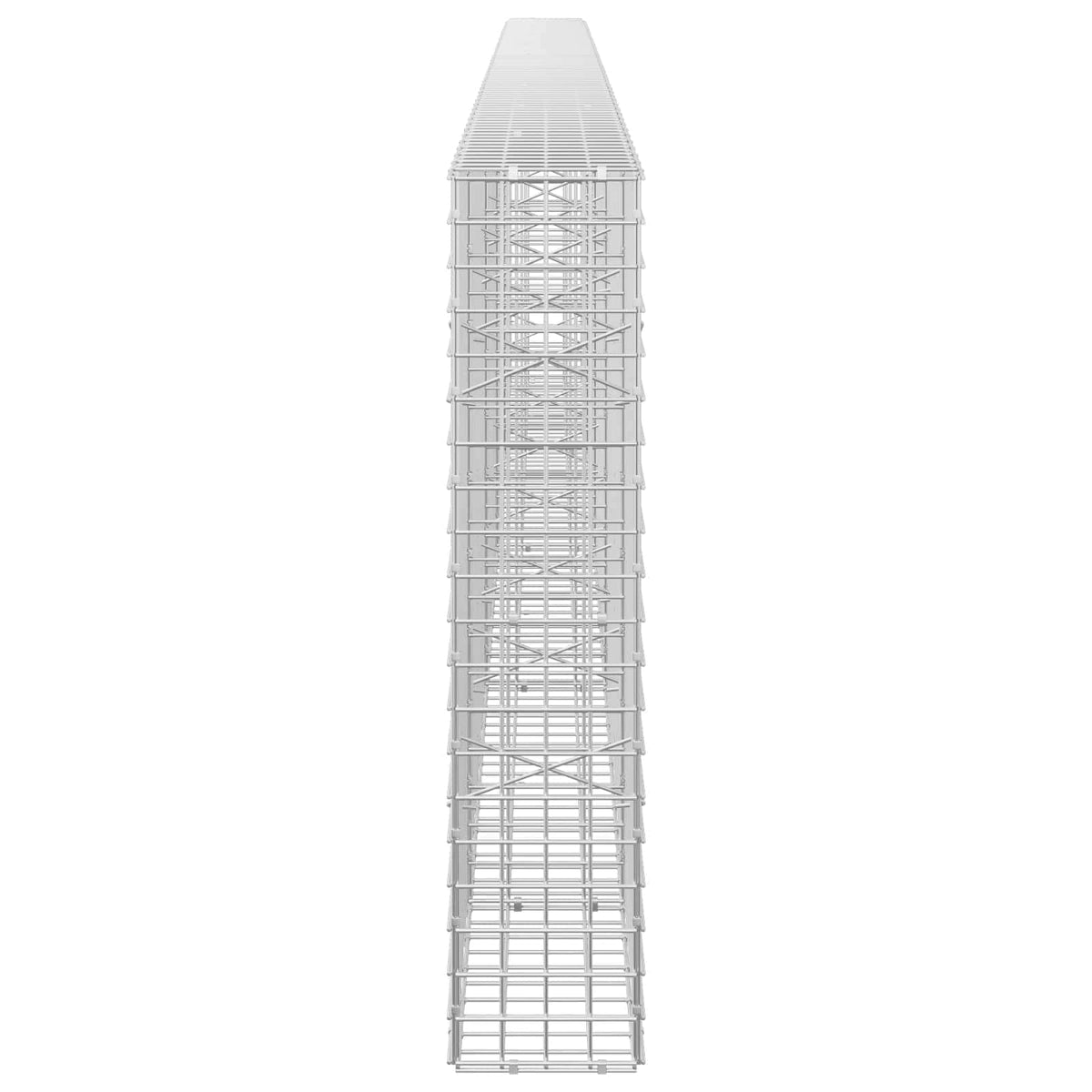 Gabionas su 5 mm viela ir 5x5 cm tinkleliu 450x20x100 cm