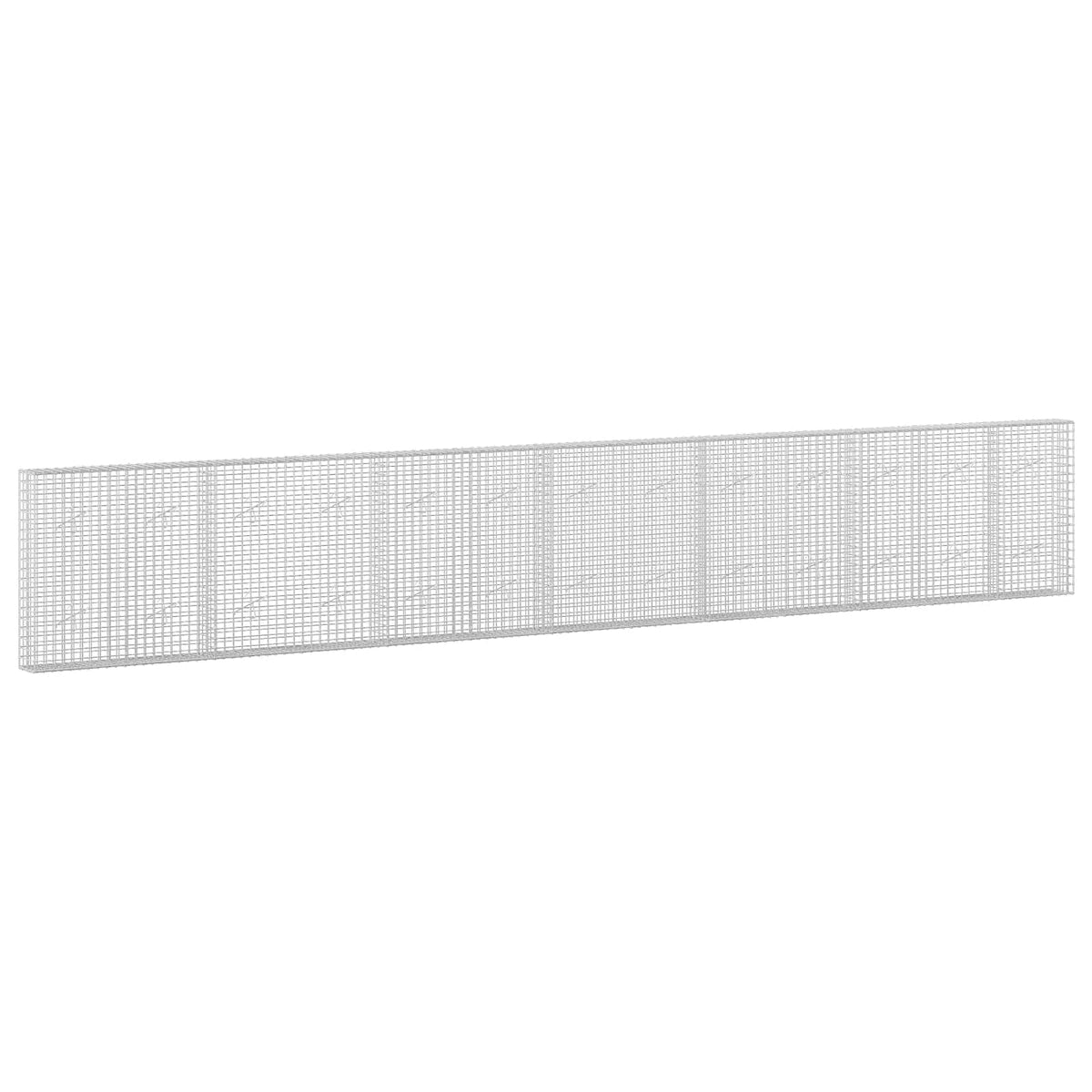 Gabionas su 5 mm viela ir 5x5 cm tinkleliu 650x20x100 cm