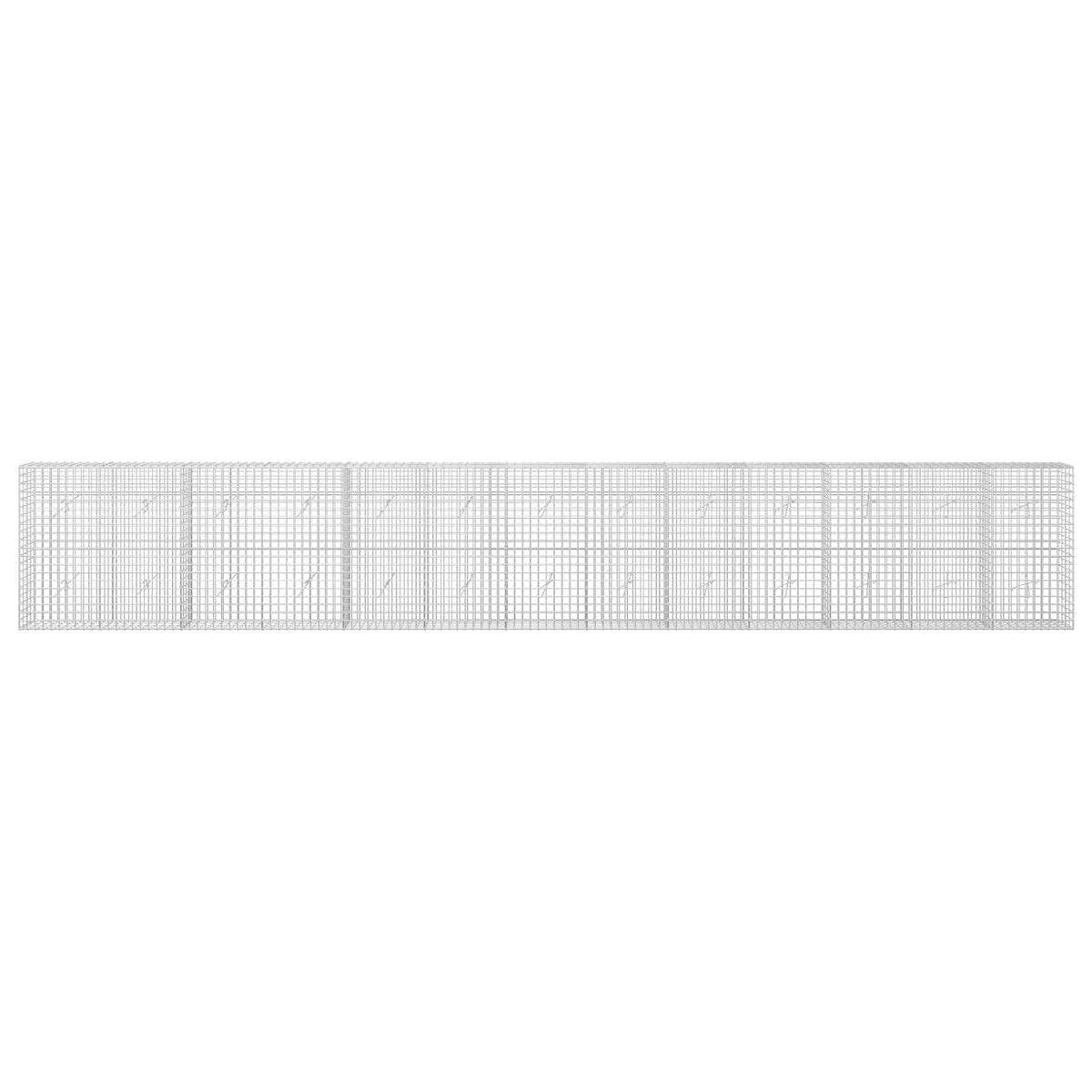 Gabionas su 5 mm viela ir 5x5 cm tinkleliu 650x20x100 cm