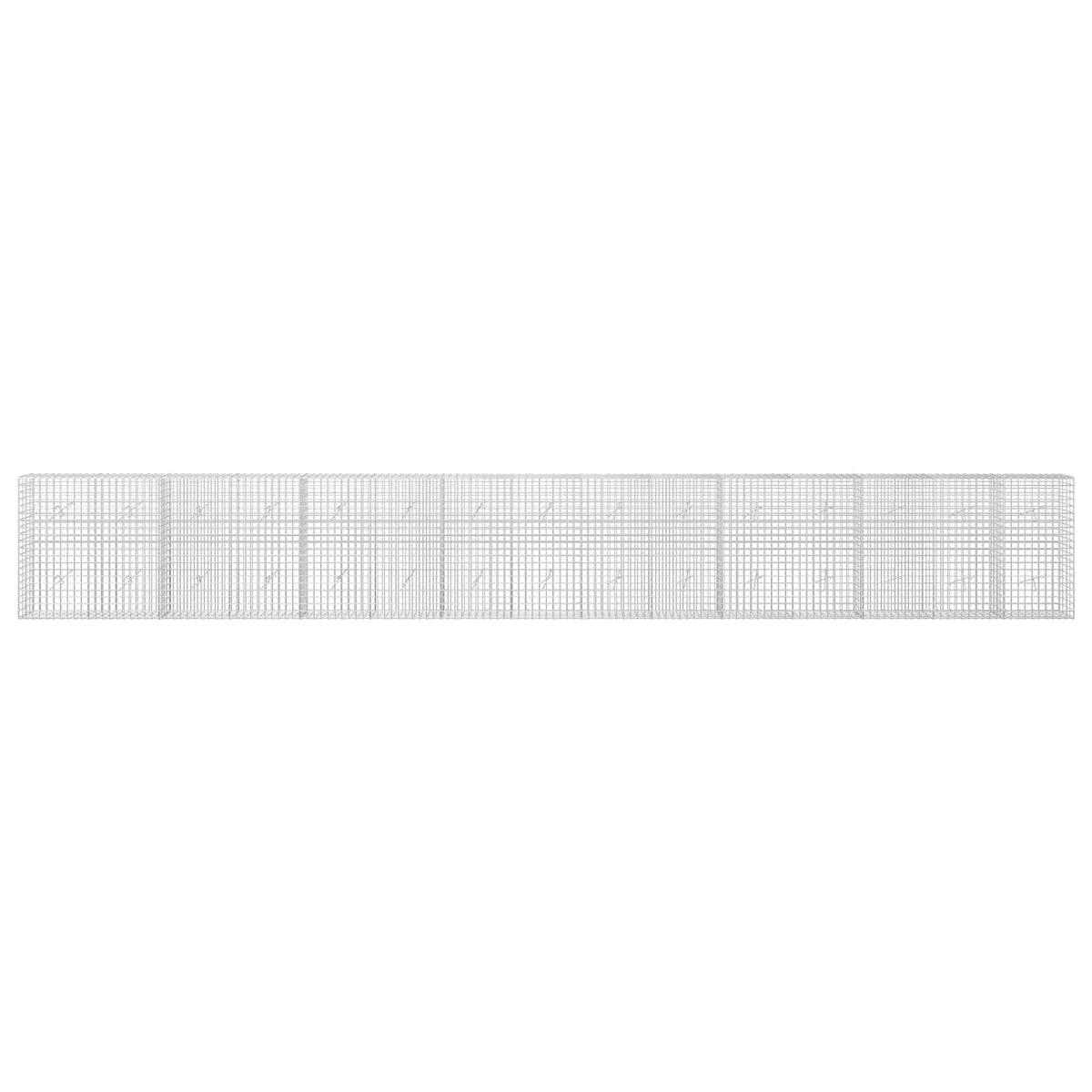 Gabionas su 5 mm viela ir 5x5 cm tinkleliu 750x20x100 cm