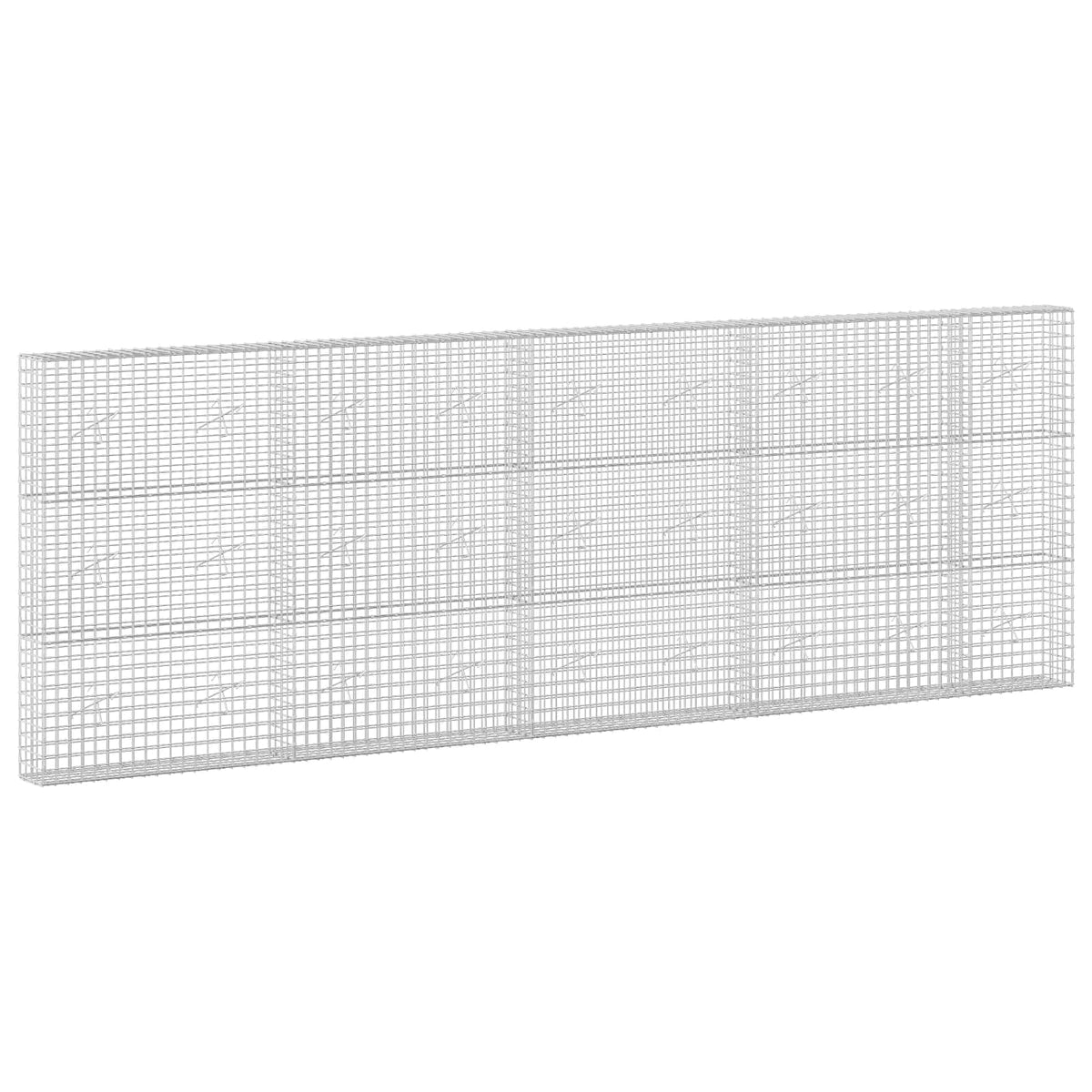 Gabionas su 5 mm viela ir 5x5 cm tinkleliu 450x20x150 cm