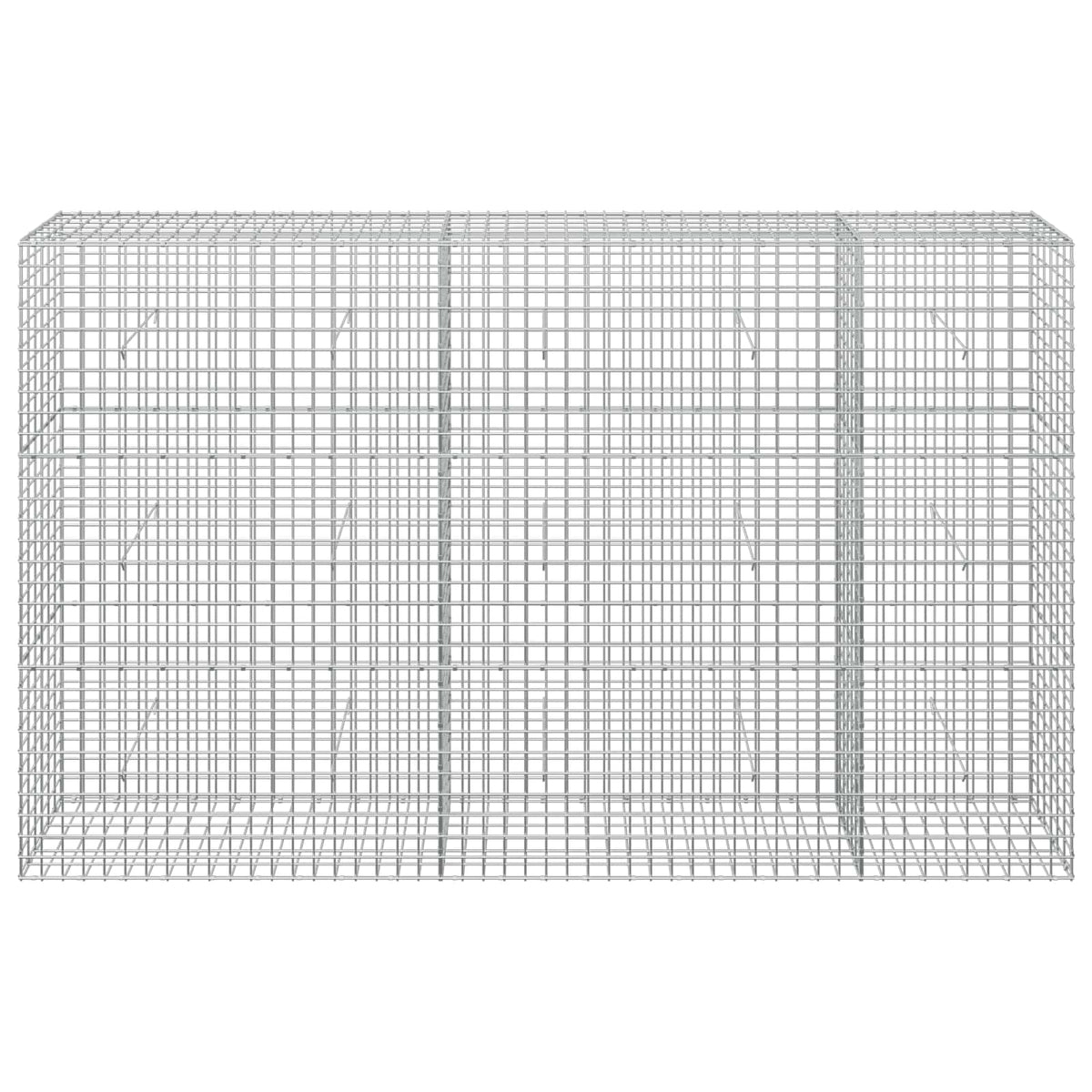 Gabionas su 5 mm viela ir 5x5 cm tinkleliu 250x30x150 cm