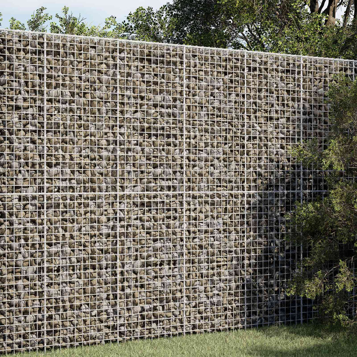 Gabionas su 5 mm viela ir 5x5 cm tinkleliu 50x50x200 cm