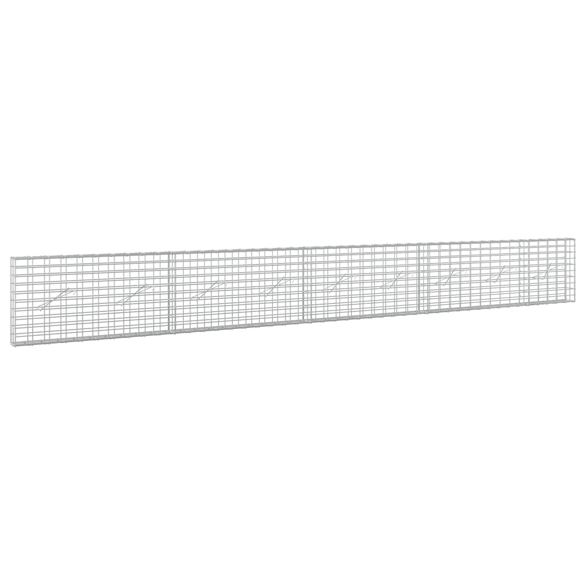 Gabionas su 5 mm Viela ir 5x10 cm Tinkleliu 450x10x50 cm