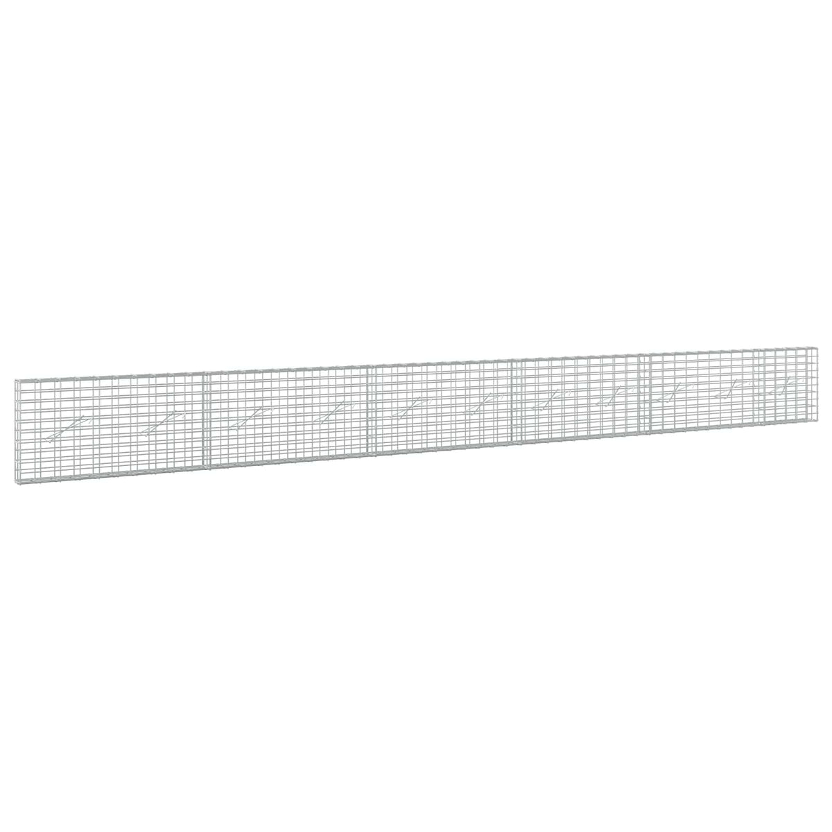 Gabionas su 5 mm viela ir 5x10 cm tinkleliu 550x10x50 cm