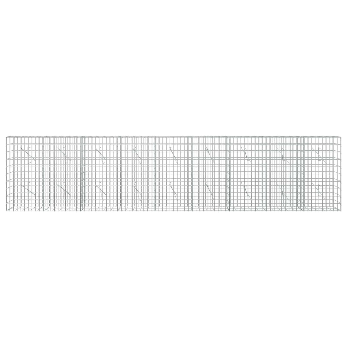 Gabionas su 5 mm Viela ir 5x10 cm Tinkleliu 450x10x100 cm