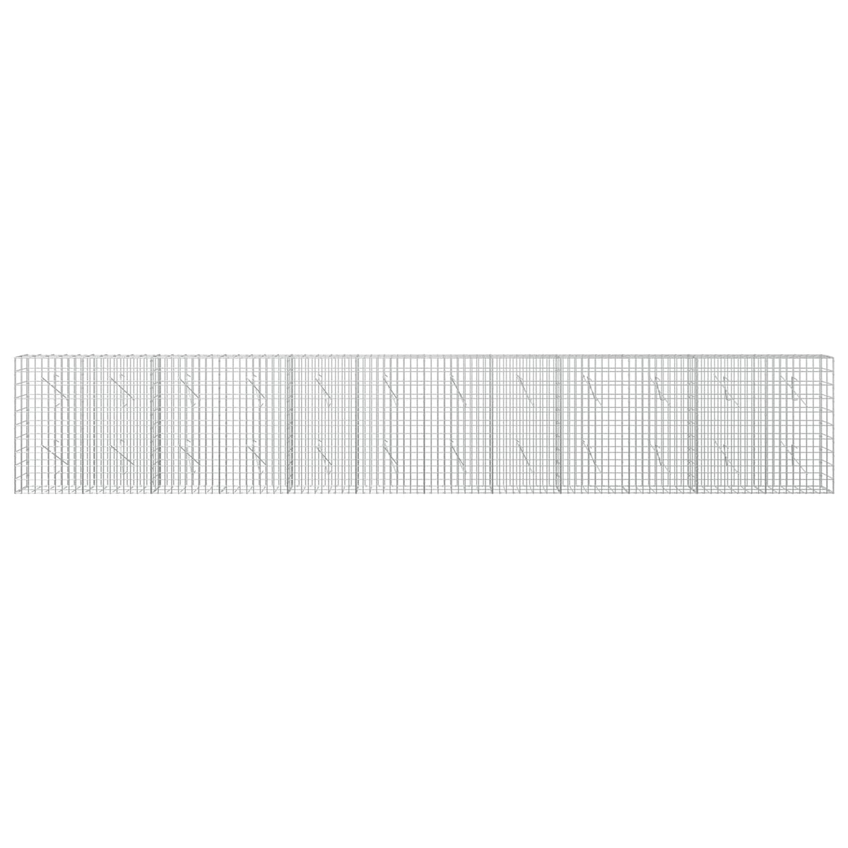 Gabionas su 5 mm Viela ir 5x10 cm Tinkleliu 600x10x100 cm