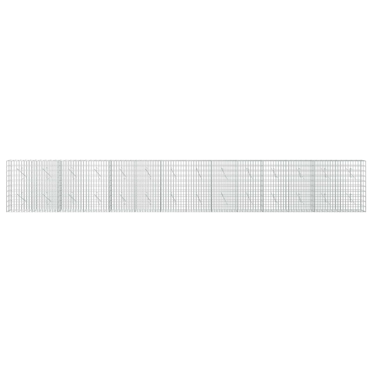 Gabionas su 5 mm Viela ir 5x10 cm Tinkleliu 700x10x100 cm