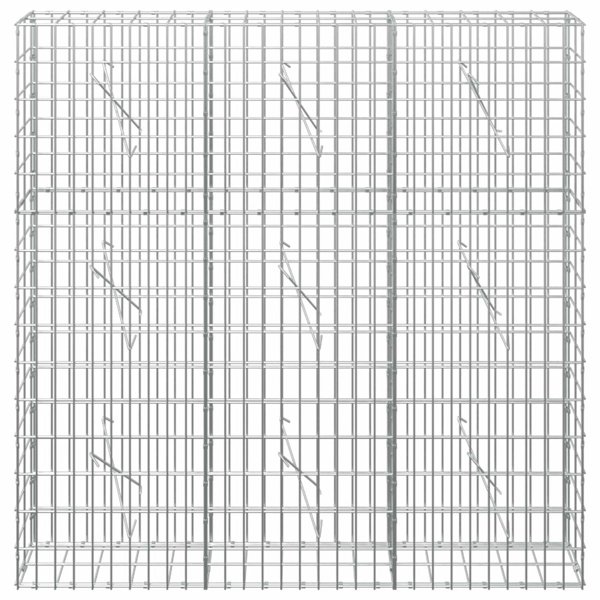 Gabionas su 5 mm Viela ir 5x10 cm Tinkleliu 150x10x150 cm