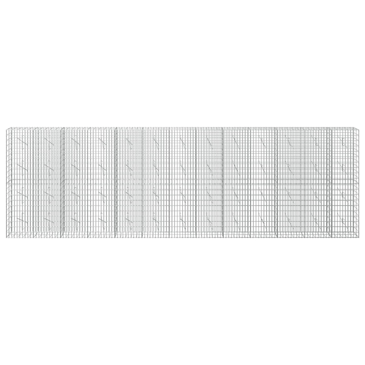 Gabionas su 5 mm Viela ir 5x10 cm Tinkleliu 650x10x200 cm