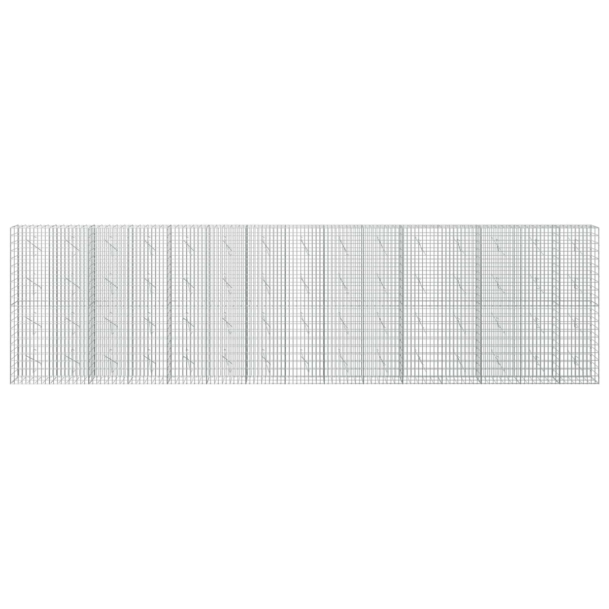 Gabionas su 5 mm Viela ir 5x10 cm Tinkleliu 750x10x200 cm