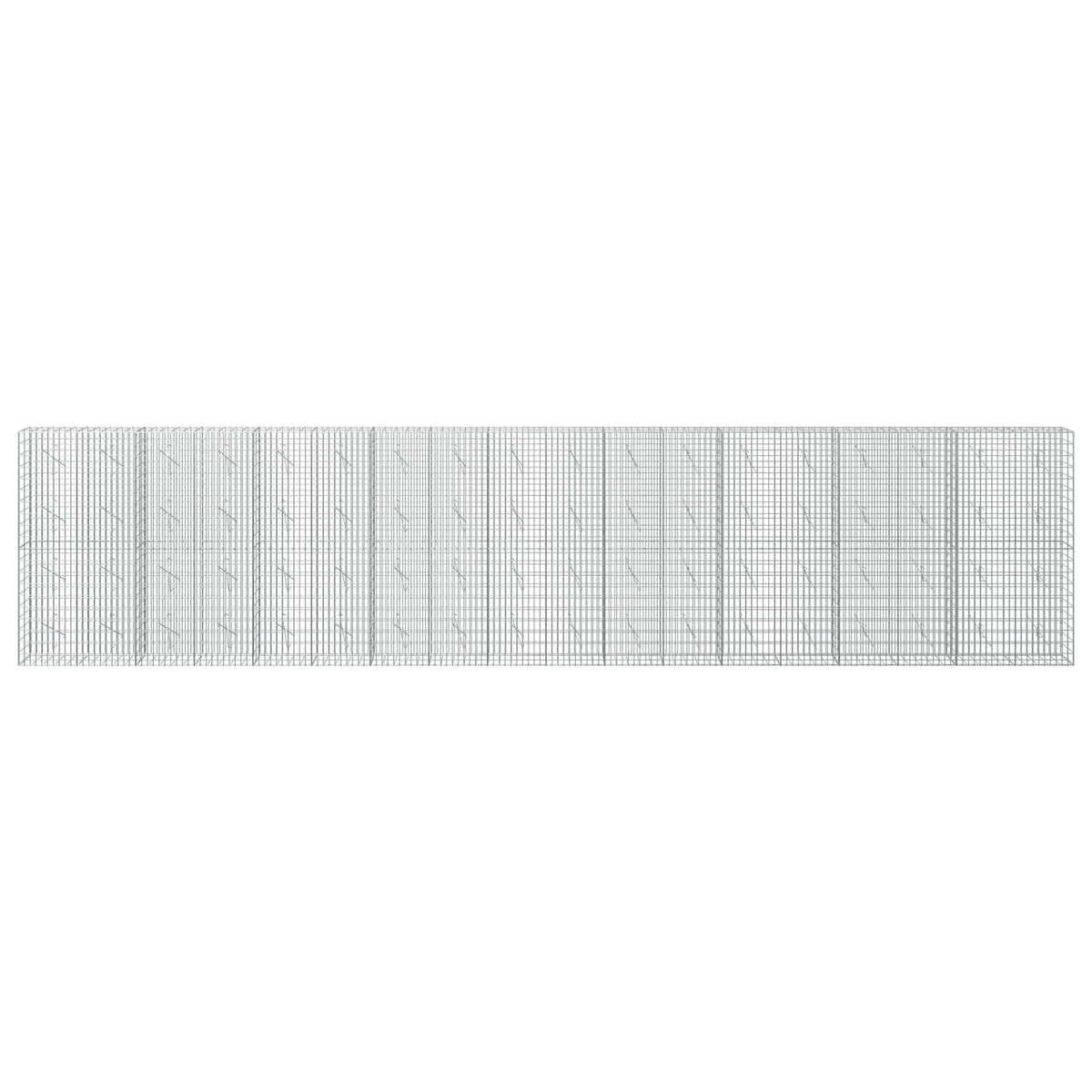 Gabionas su 5 mm Viela ir 5x10 cm Tinkleliu 900x10x200 cm