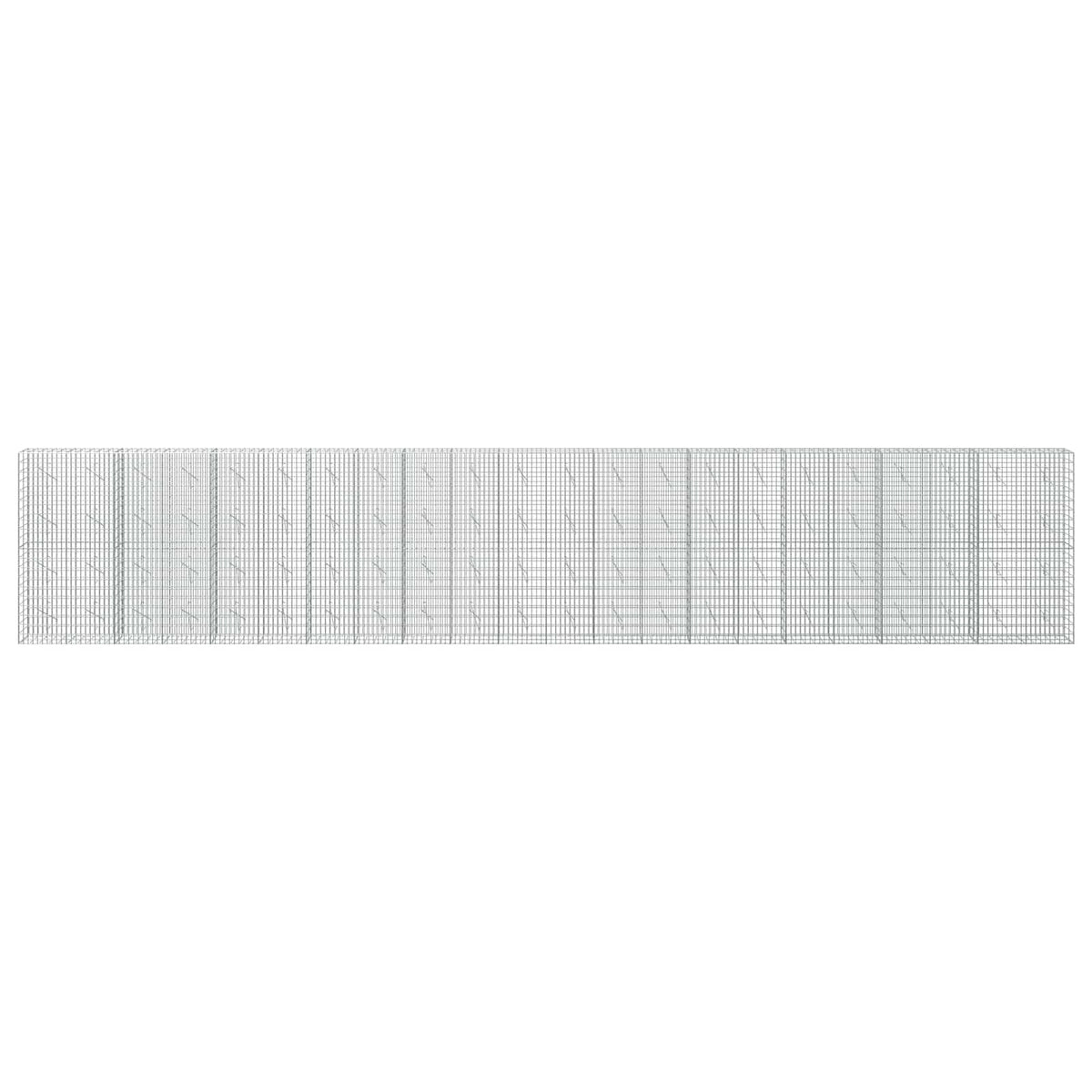 Gabionas su 5 mm Viela ir 5x10 cm Tinkleliu 1100x10x200 cm