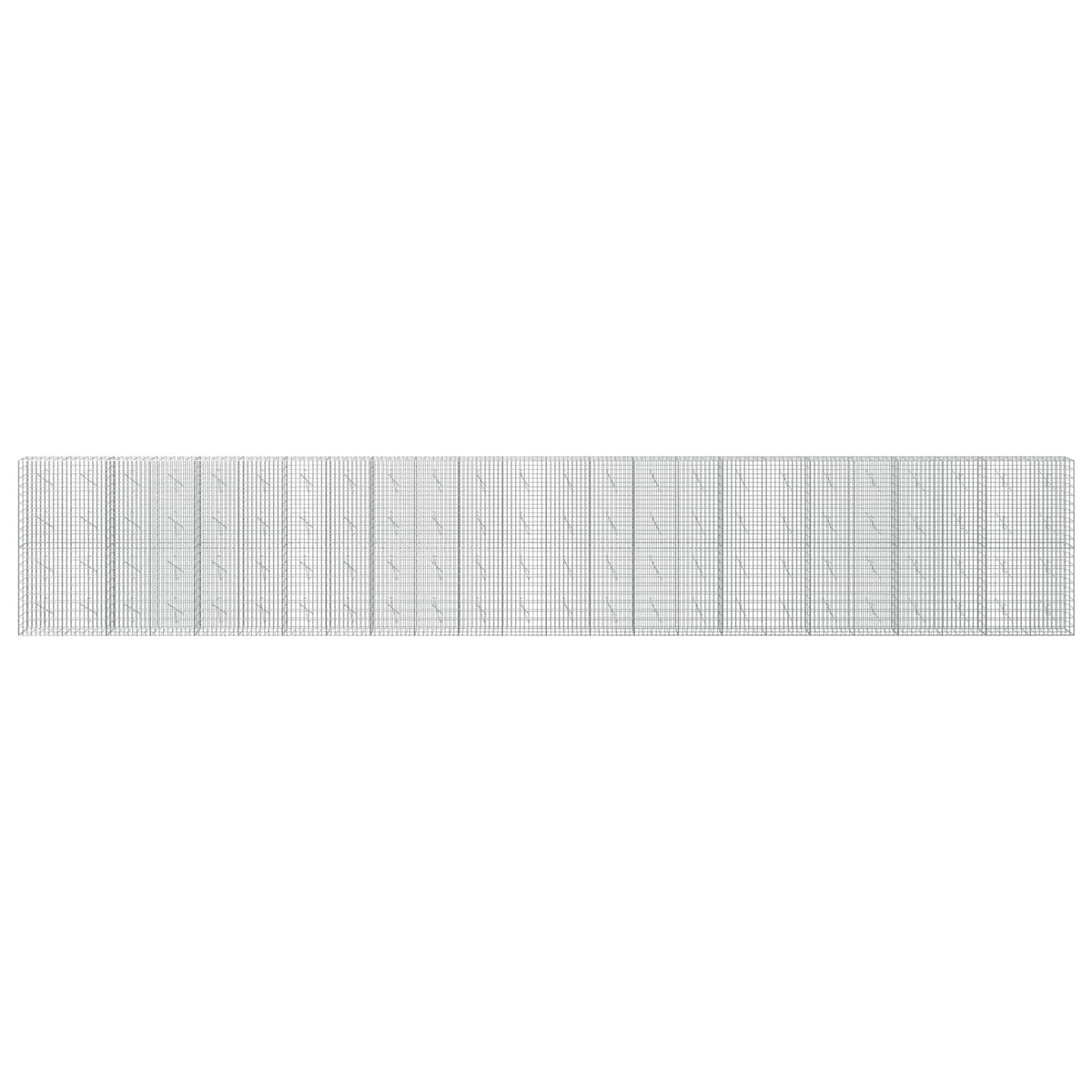 Gabionas su 5 mm Viela ir 5x10 cm Tinkleliu 1200x10x200 cm