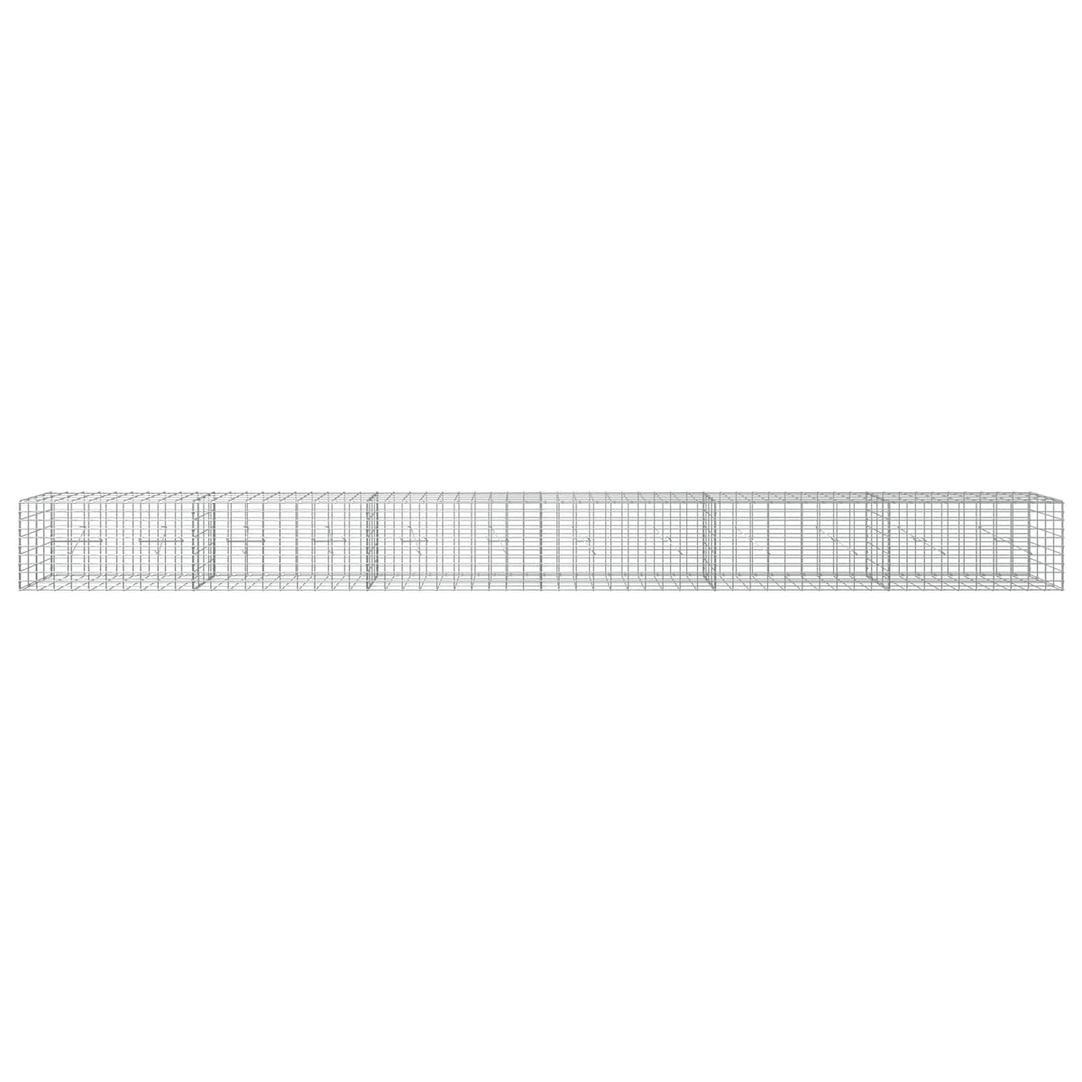Gabionas su 5 mm Viela ir 5x10 cm Tinkleliu 600x20x50 cm