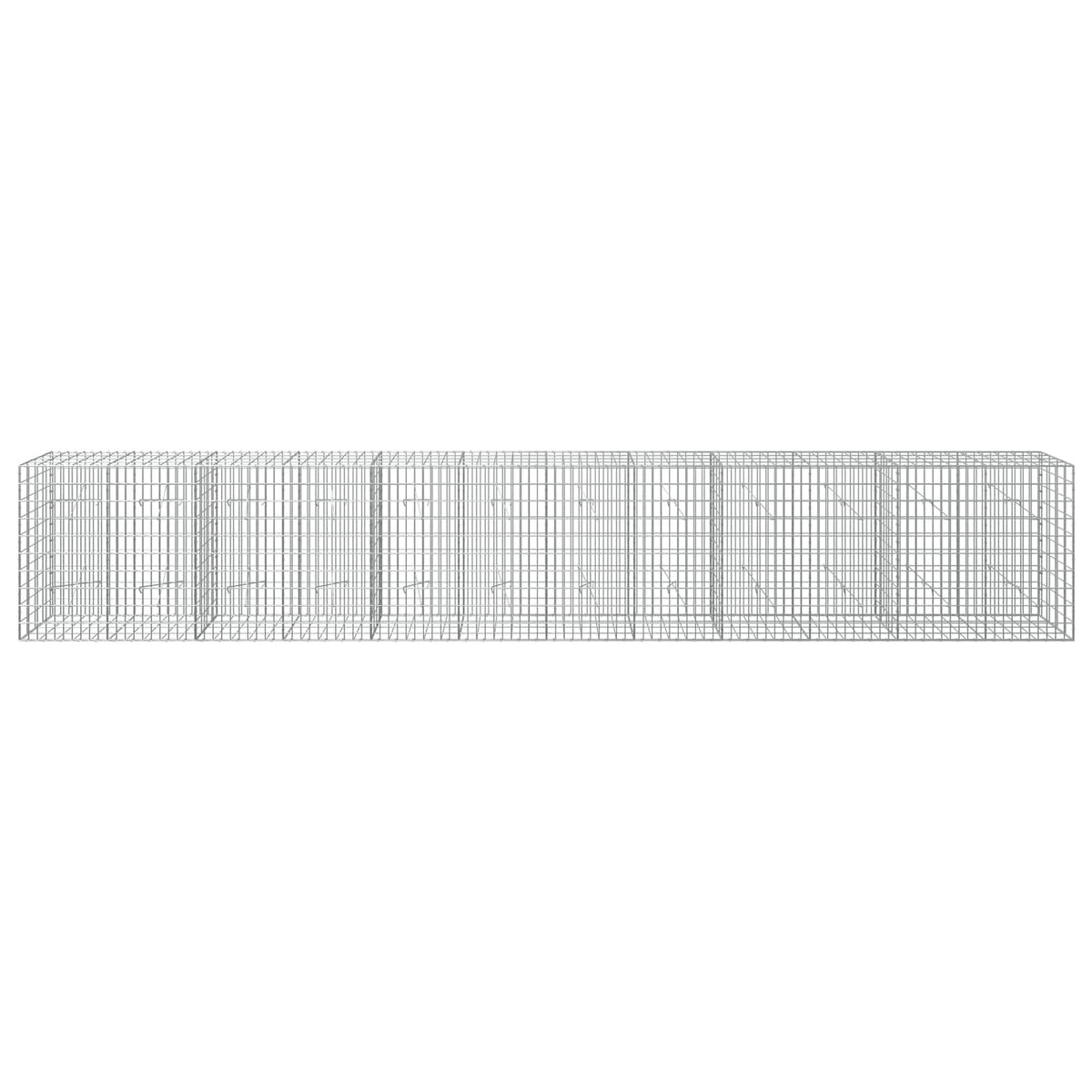 Gabionas su 5 mm Viela ir 5x10 cm Tinkleliu 600x20x100 cm