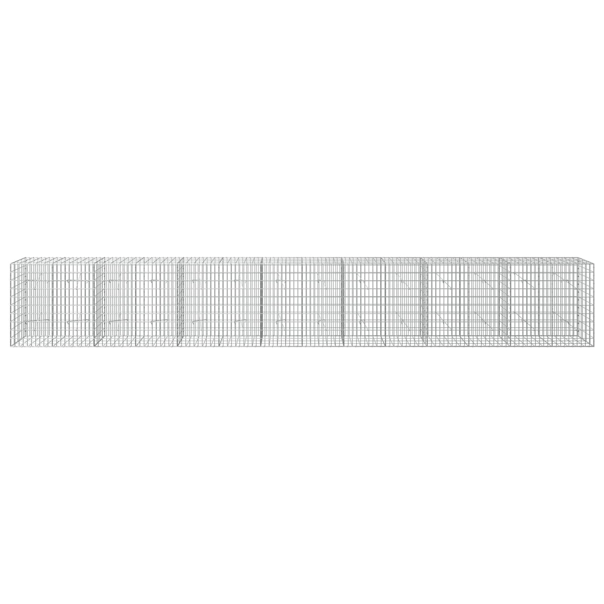 Gabionas su 5 mm Viela ir 5x10 cm Tinkleliu 700x20x100 cm
