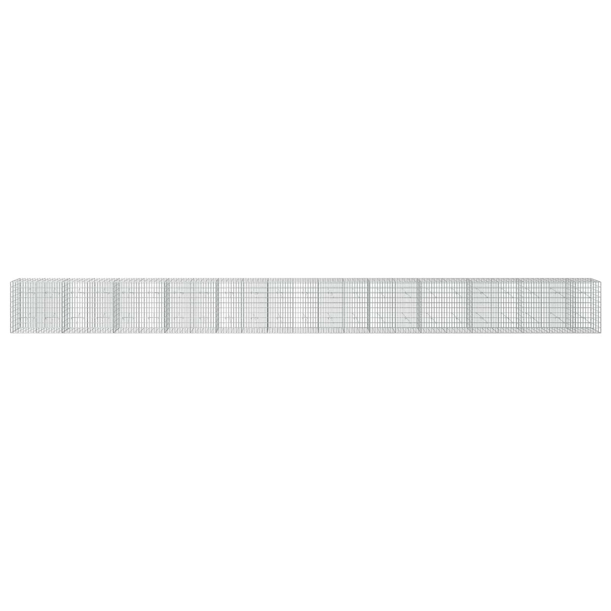 Gabionas su 5 mm Viela ir 5x10 cm Tinkleliu 1150x20x100 cm