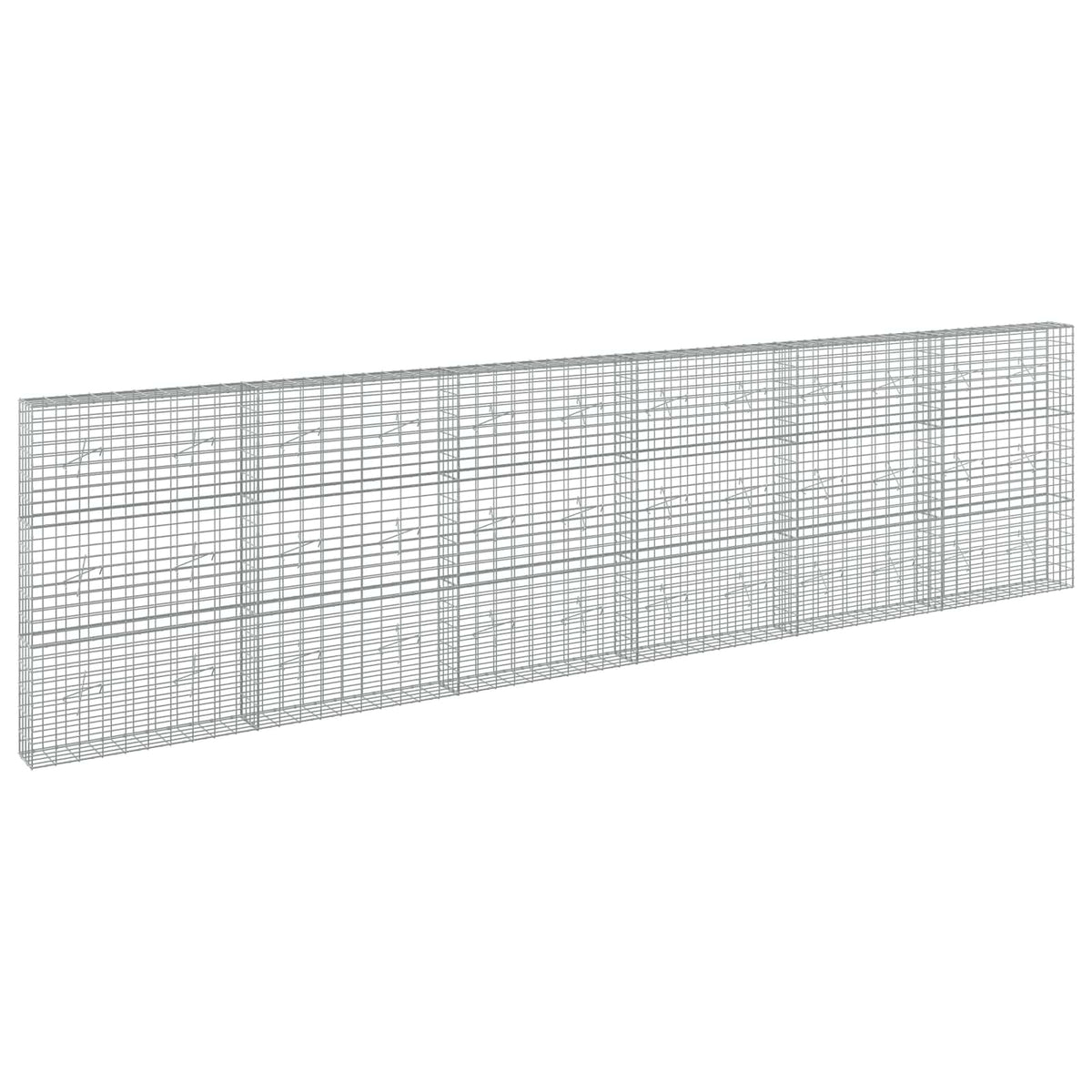Gabionas su 5 mm Viela ir 5x10 cm Tinkleliu 600x20x150 cm