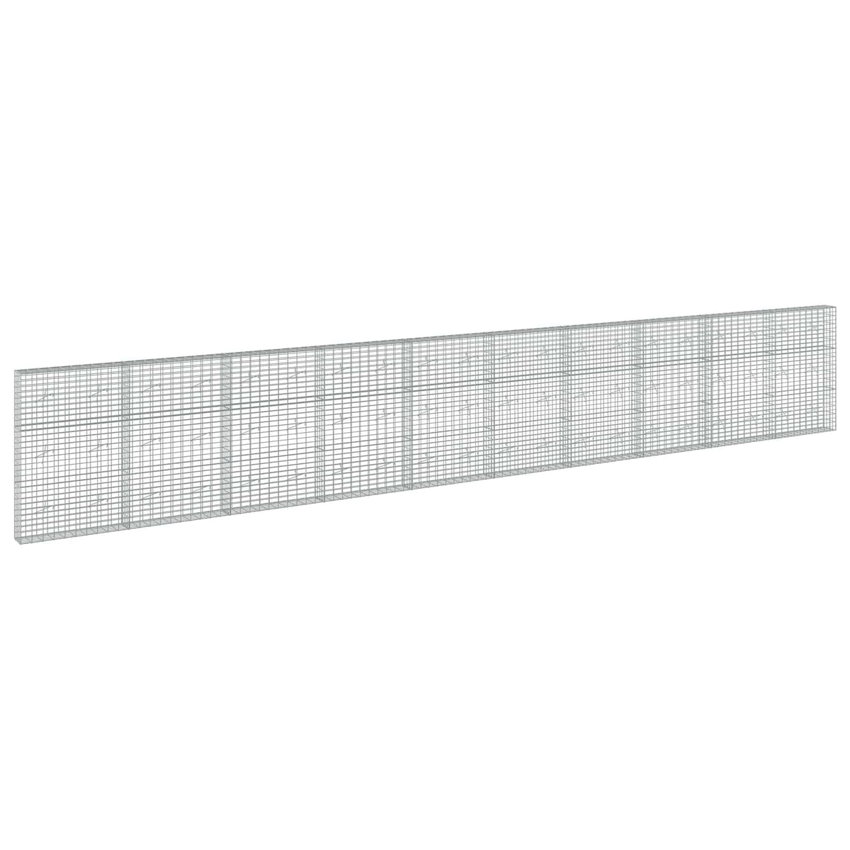 Gabionas su 5 mm Viela ir 5x10 cm Tinkleliu 1000x20x150 cm