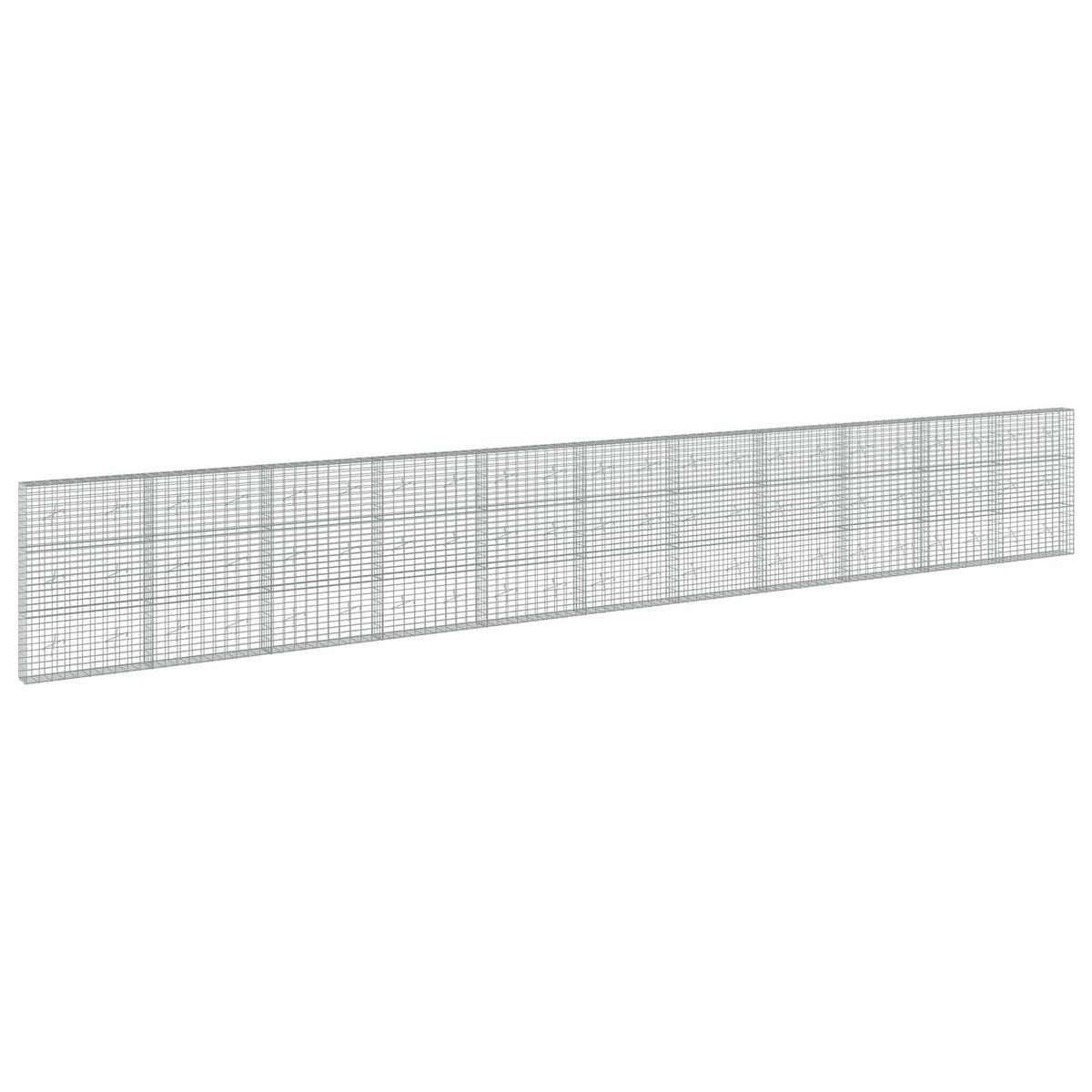 Gabionas su 5 mm Viela ir 5x10 cm Tinkleliu 1100x20x150 cm