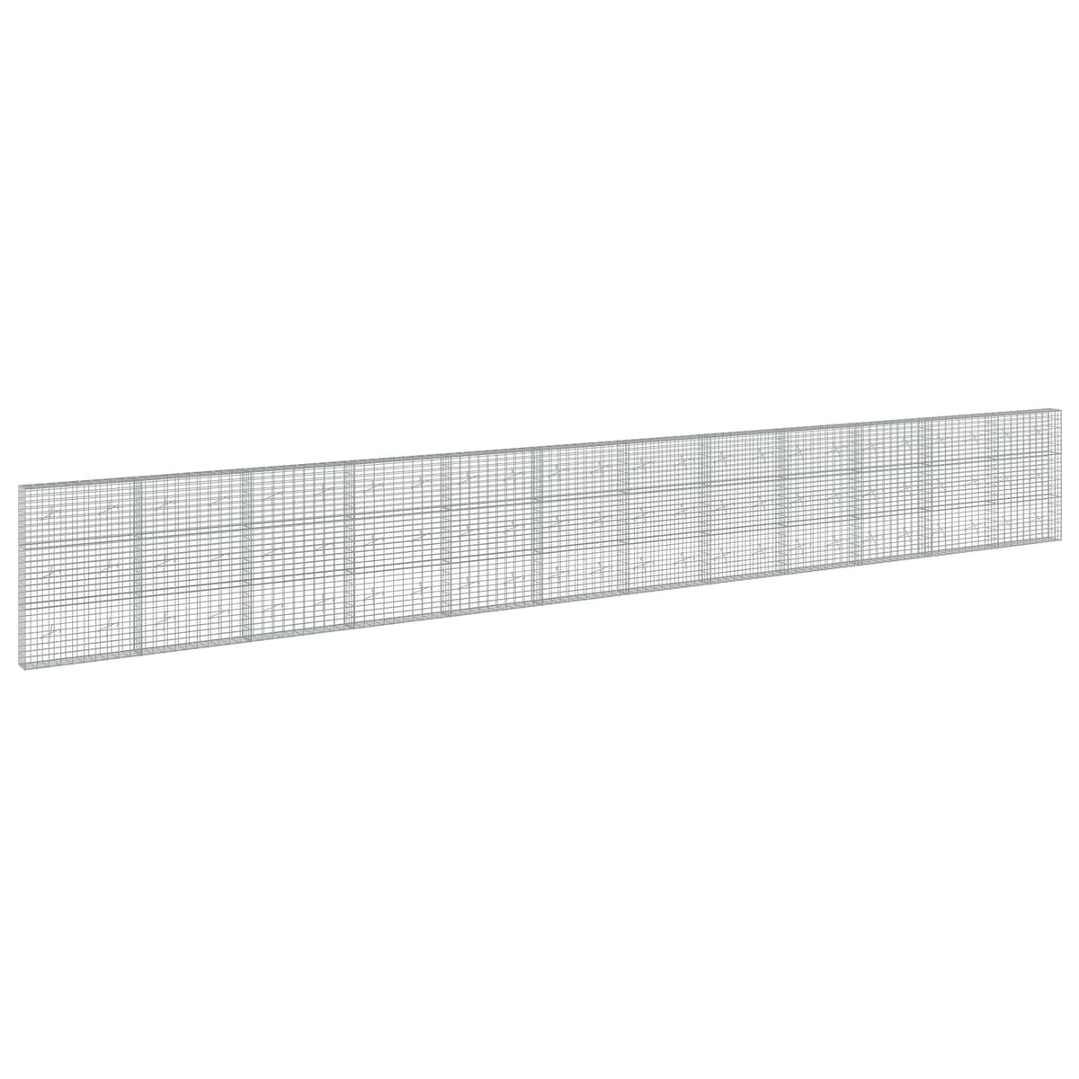 Gabionas su 5 mm Viela ir 5x10 cm Tinkleliu 1200x20x150 cm