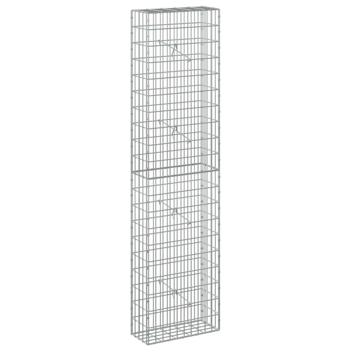 Gabionas su 5 mm Viela ir 5x10 cm Tinkleliu 50x20x200 cm