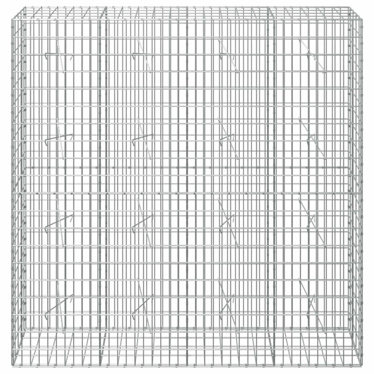 Gabionas su 5 mm Viela ir 5x10 cm Tinkleliu 200x20x200 cm