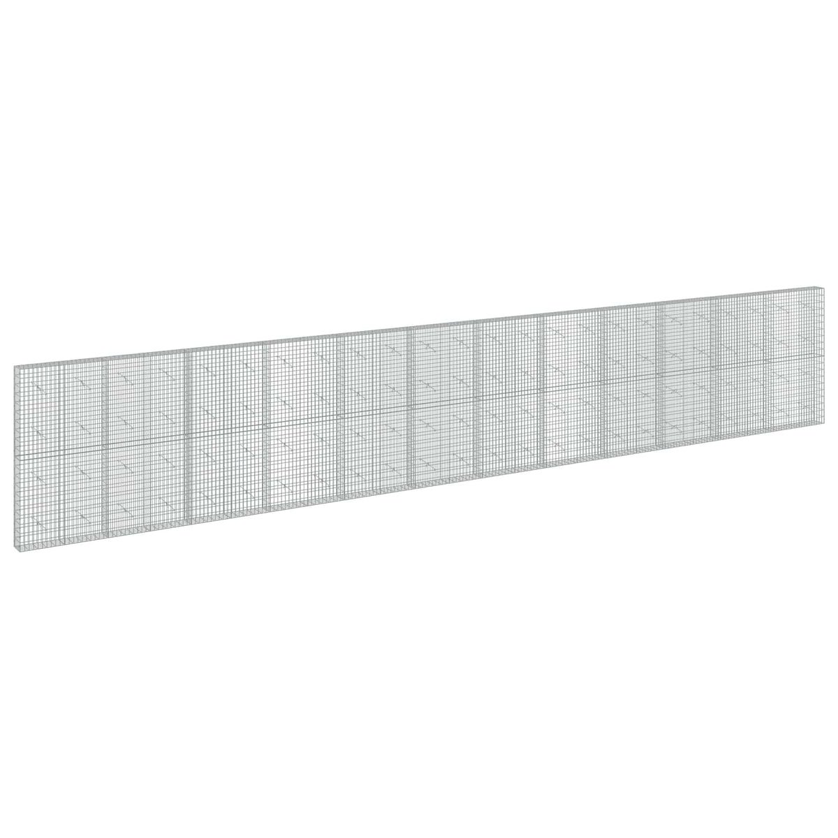 Gabionas su 5 mm Viela ir 5x10 cm Tinkleliu 1200x20x200 cm