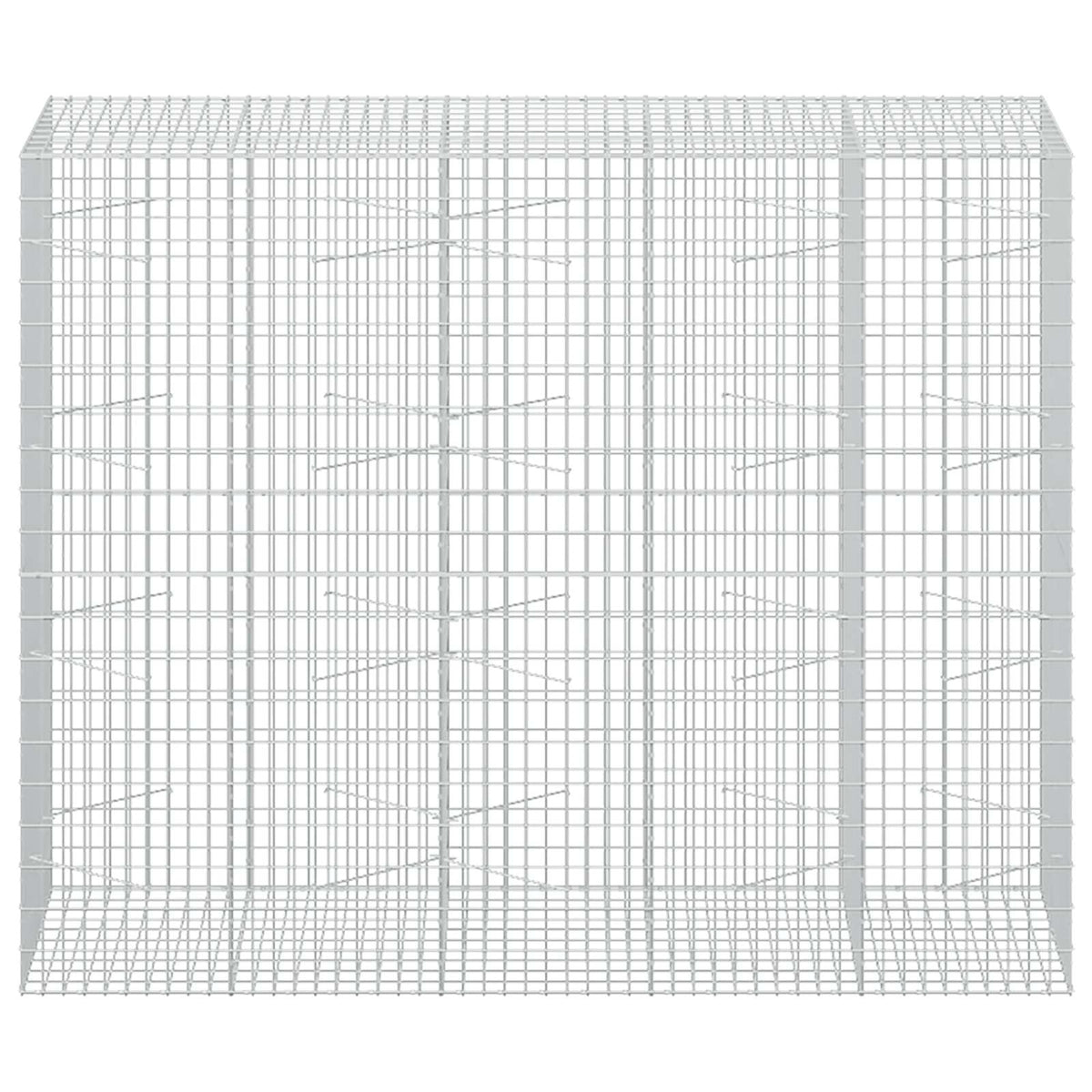 Gabionas su 5 mm viela ir 5x10 cm tinkleliu 250x100x200 cm