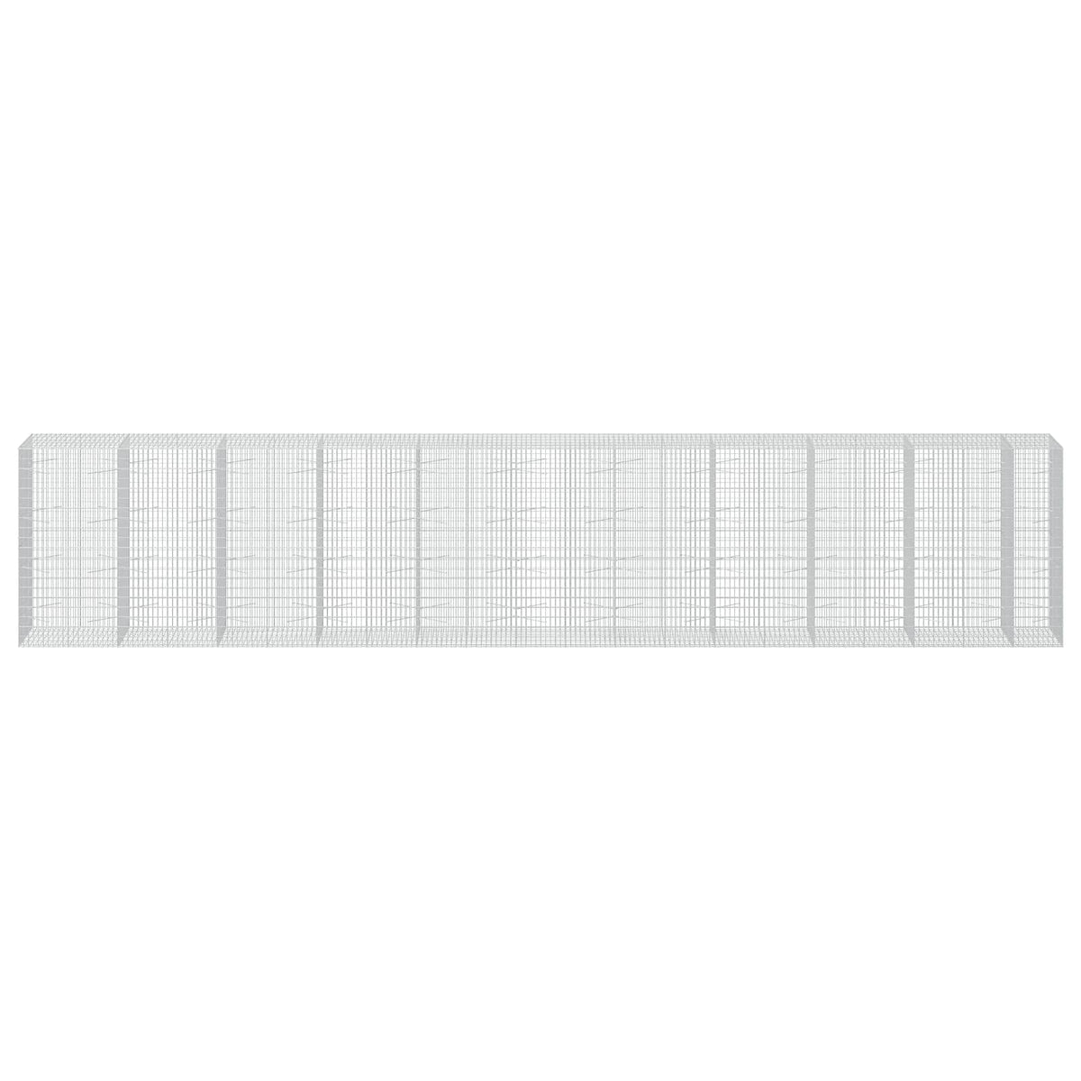 Gabionas su 5 mm Viela ir 5x10 cm Tinkleliu 1050x100x200 cm