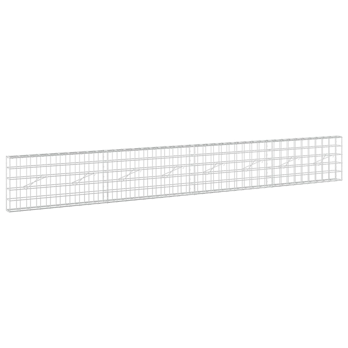 Gabionas su 5 mm viela ir 10x10 cm tinkleliu 400x10x50 cm