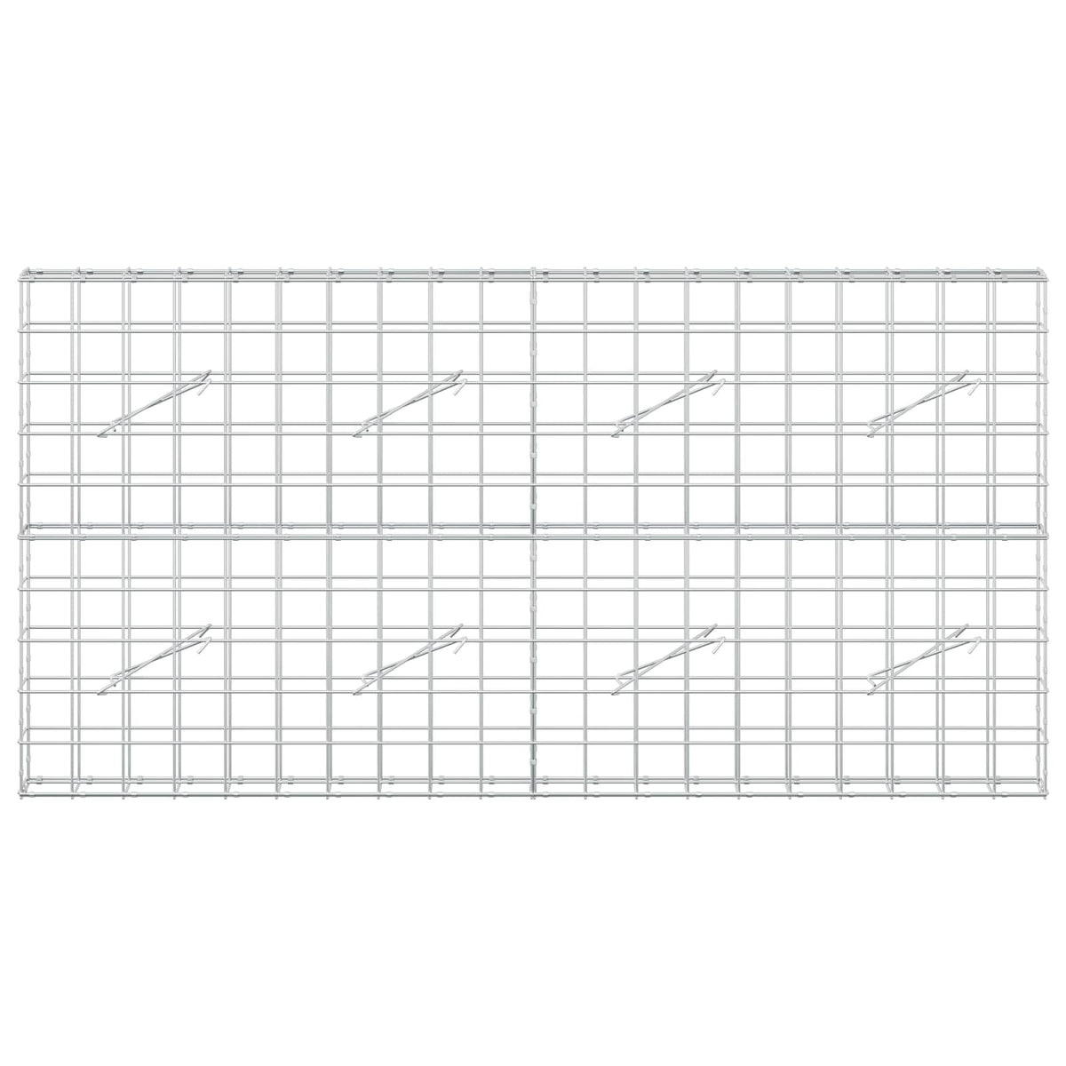 Gabionas su 5 mm viela ir 10x10 cm tinkleliu 200x10x100 cm