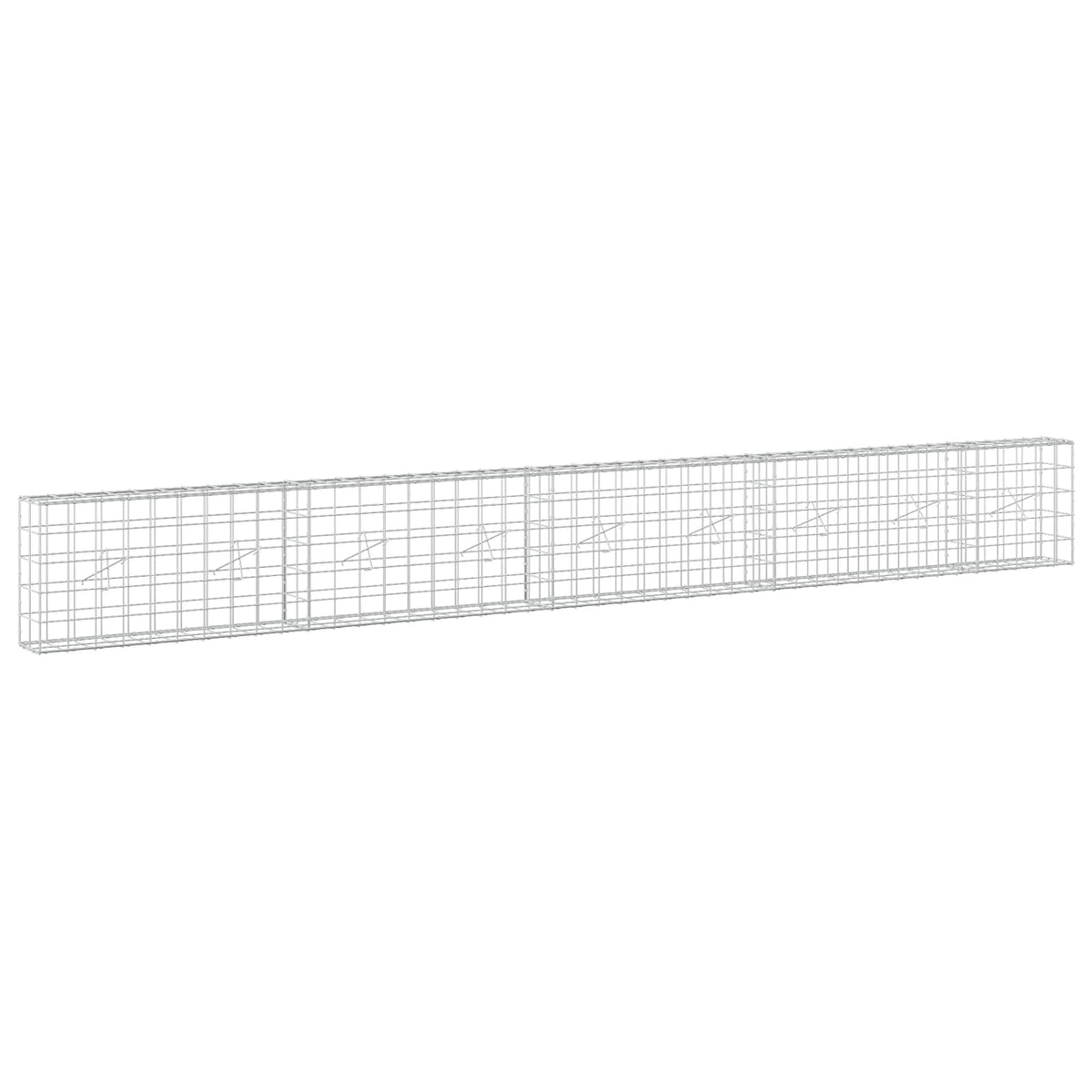 Gabionas su 5 mm viela ir 10x10 cm tinkleliu 450x20x50 cm