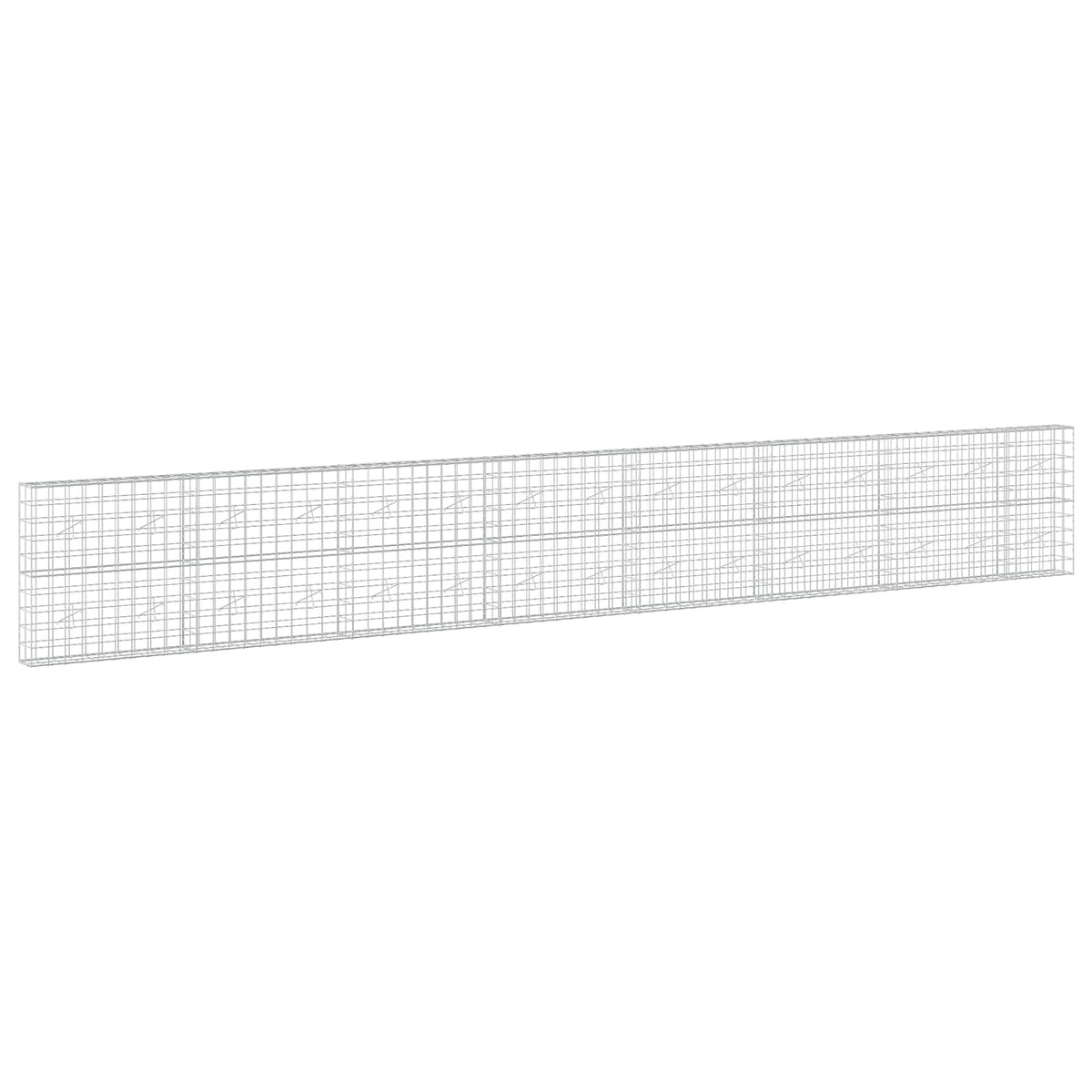 Gabionas su 5 mm viela ir 10x10 cm tinkleliu 750x20x100 cm