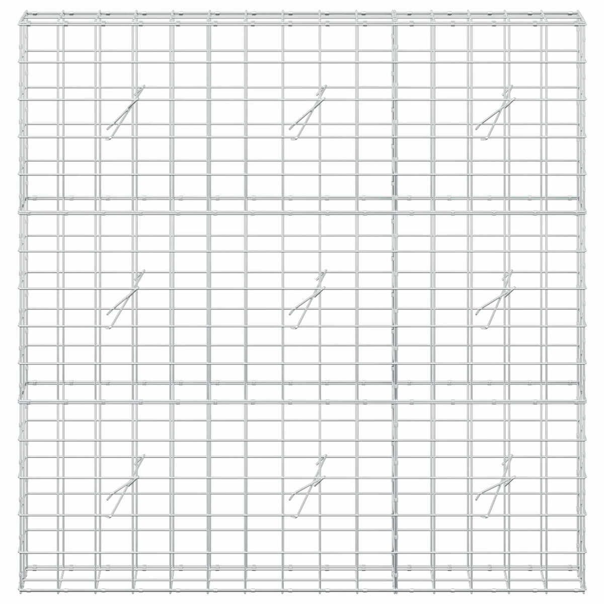 Gabionas su 5 mm viela ir 10x10 cm tinkleliu 150x20x150 cm
