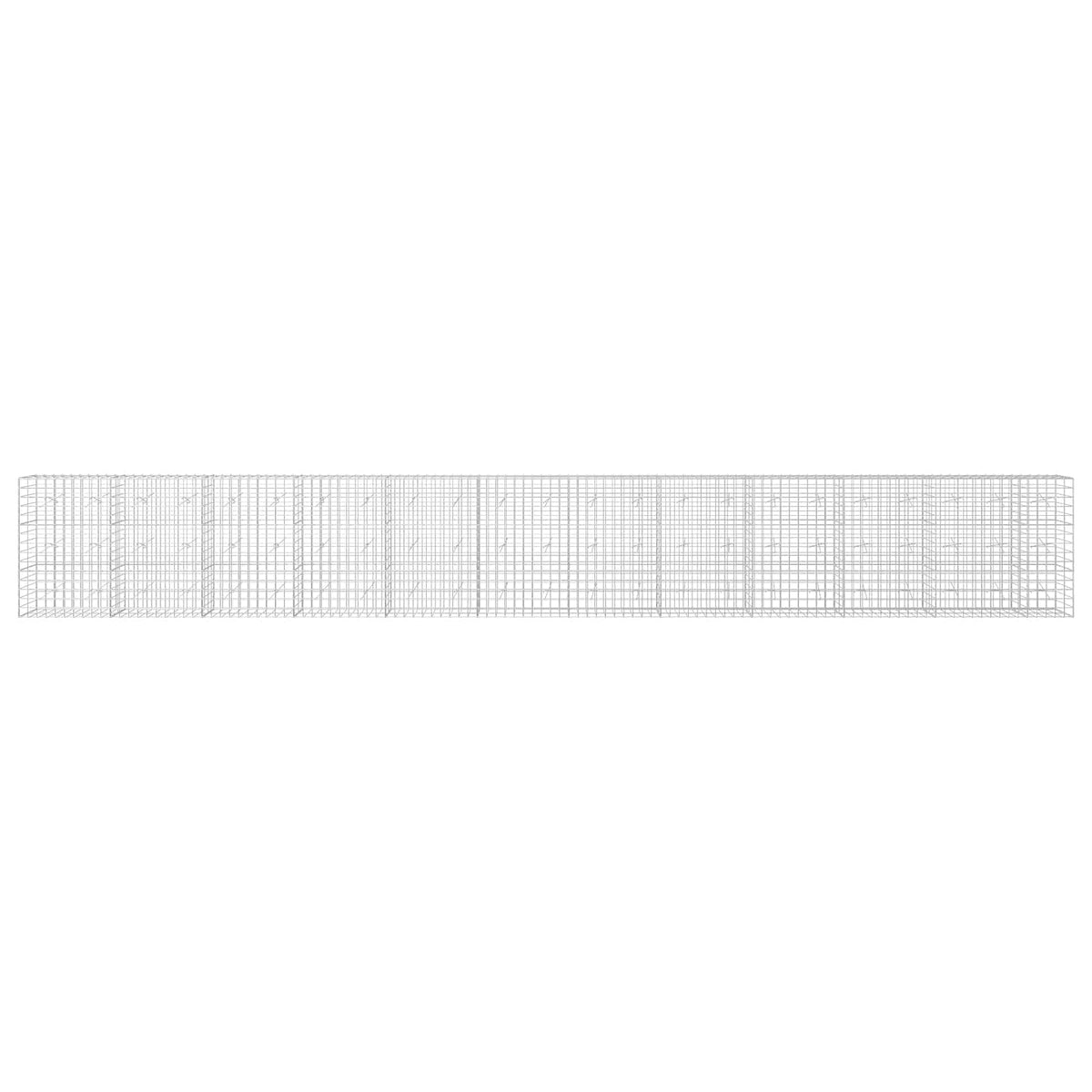 Gabionas su 5 mm viela ir 10x10 cm tinkleliu 1150x20x150 cm