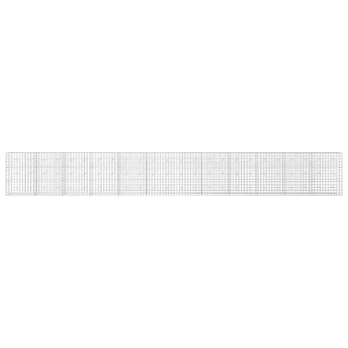 Gabionas su 5 mm viela ir 10x10 cm tinkleliu 1200x20x150 cm