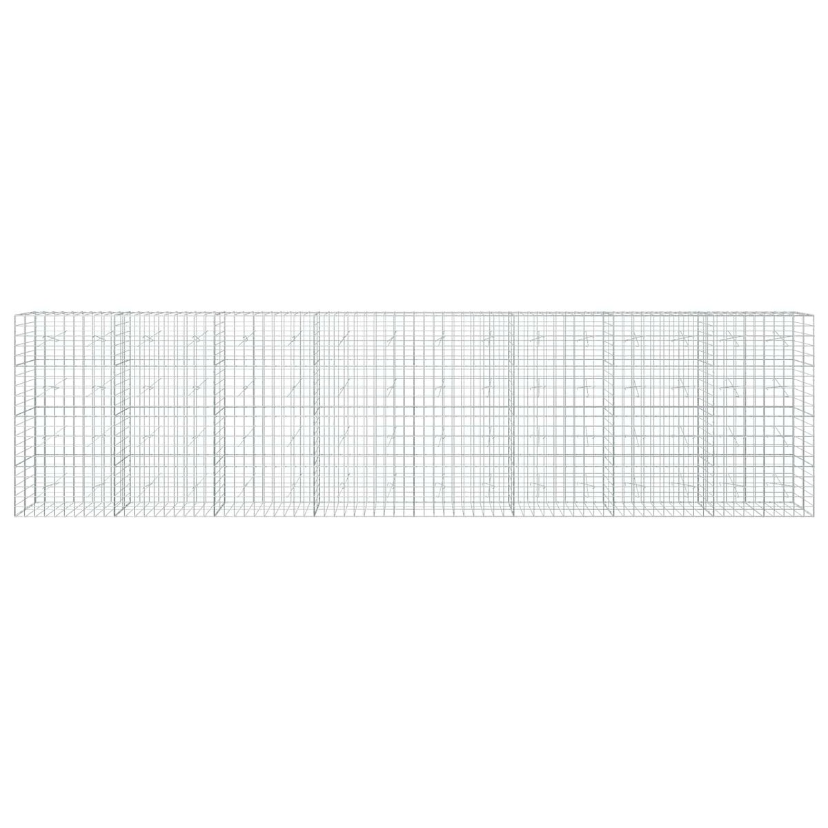 Gabionas su 5 mm viela ir 10x10 cm tinkleliu 800x20x200 cm