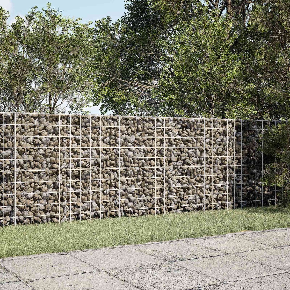 Gabionas su 5 mm viela ir 10x10 cm tinkleliu 250x30x100 cm