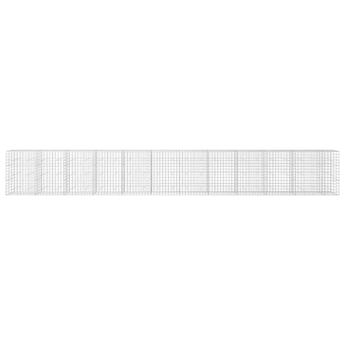 Gabionas su 5 mm viela ir 10x10 cm tinkleliu 1150x30x150 cm