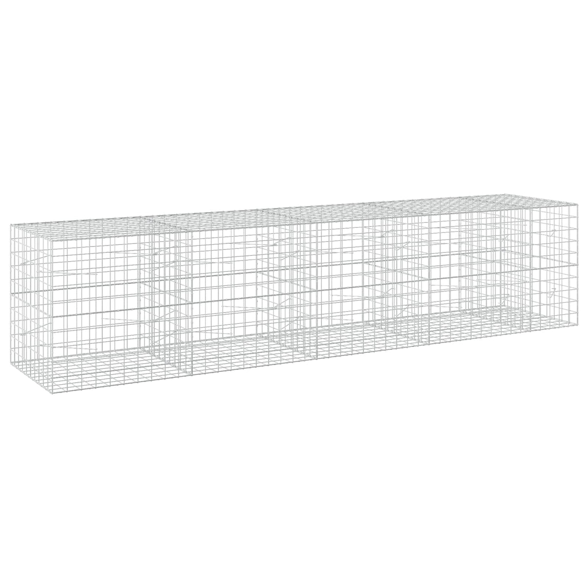Gabionas su 5 mm viela ir 10x10 cm tinkleliu 450x100x100 cm