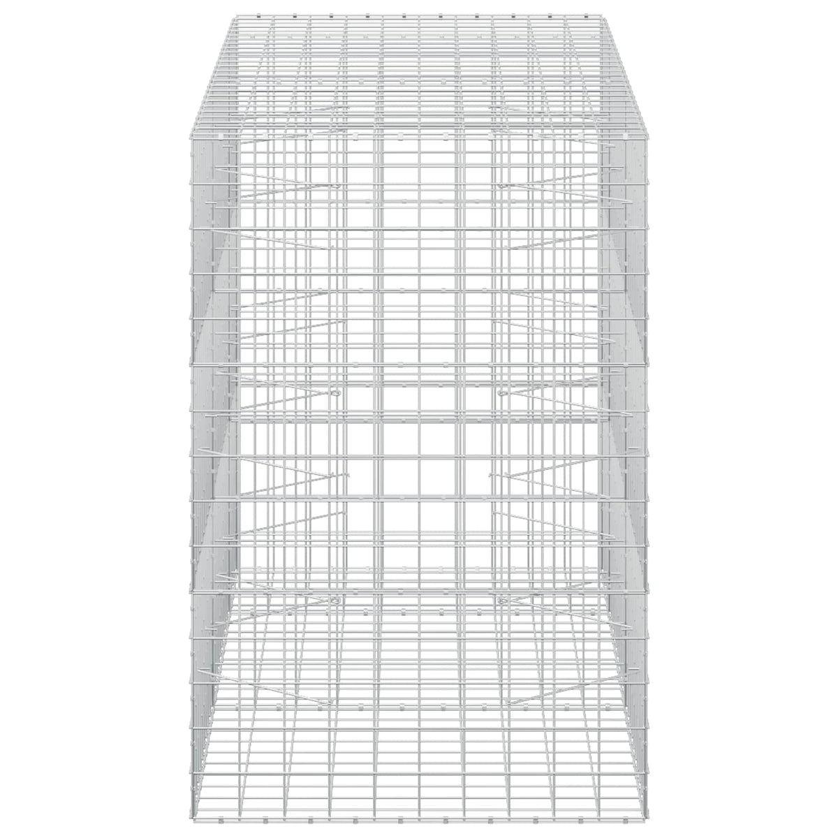 Gabionas su 5 mm viela ir 10x10 cm tinkleliu 250x100x150 cm