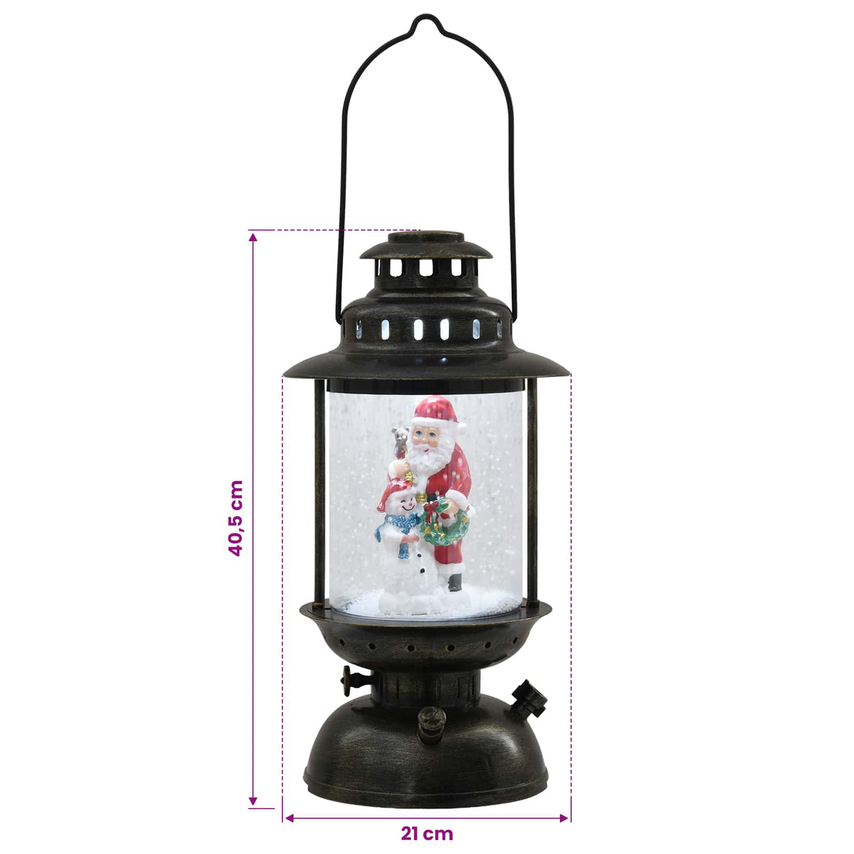 Christmas Lantern ESPOO Šalta balta Ø 21 x 40,5 cm