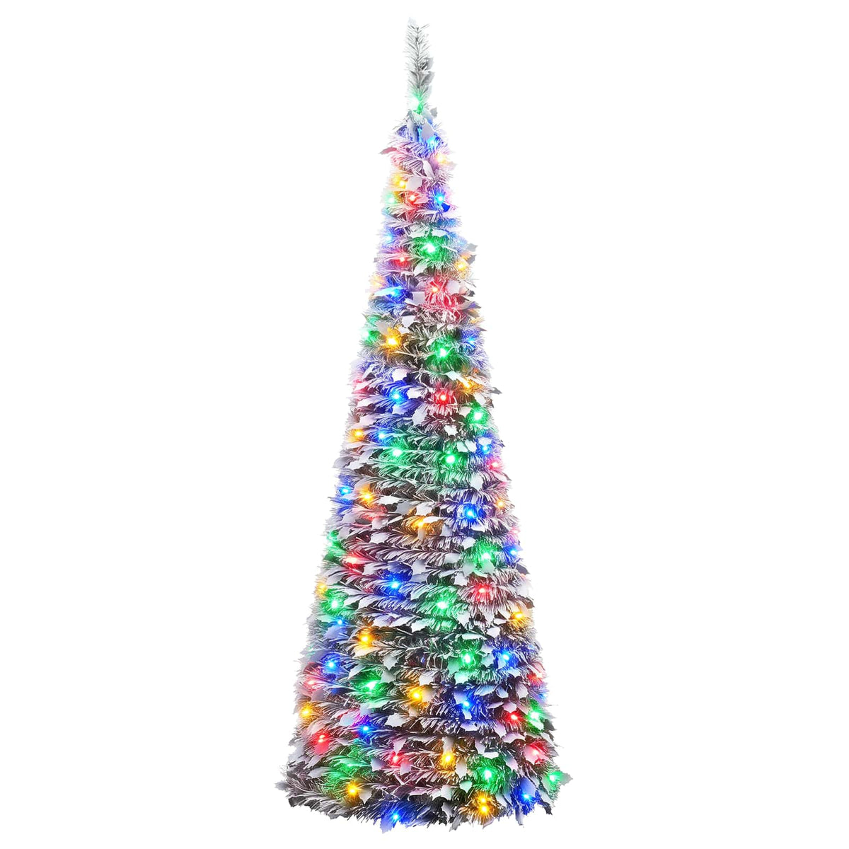Išskleidžiama Kalėdų eglutė su LED lemputėmis 180 cm 150 LED