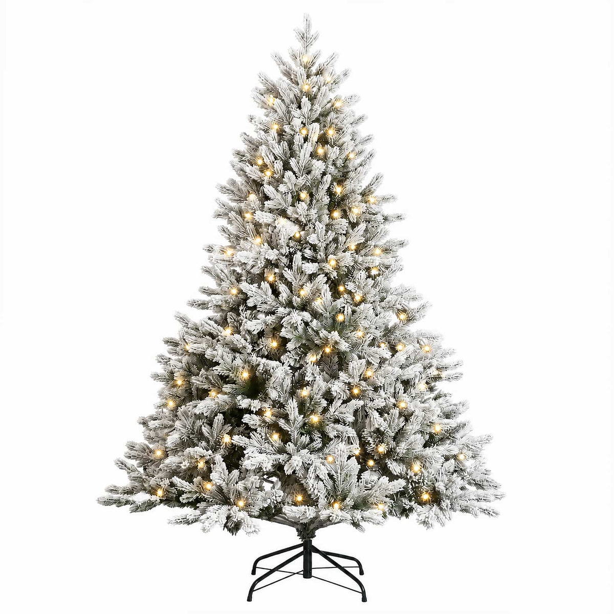 Dirbtinė Sulankstoma Kalėdų Eglutė 120 cm 150 LED Šilta balta