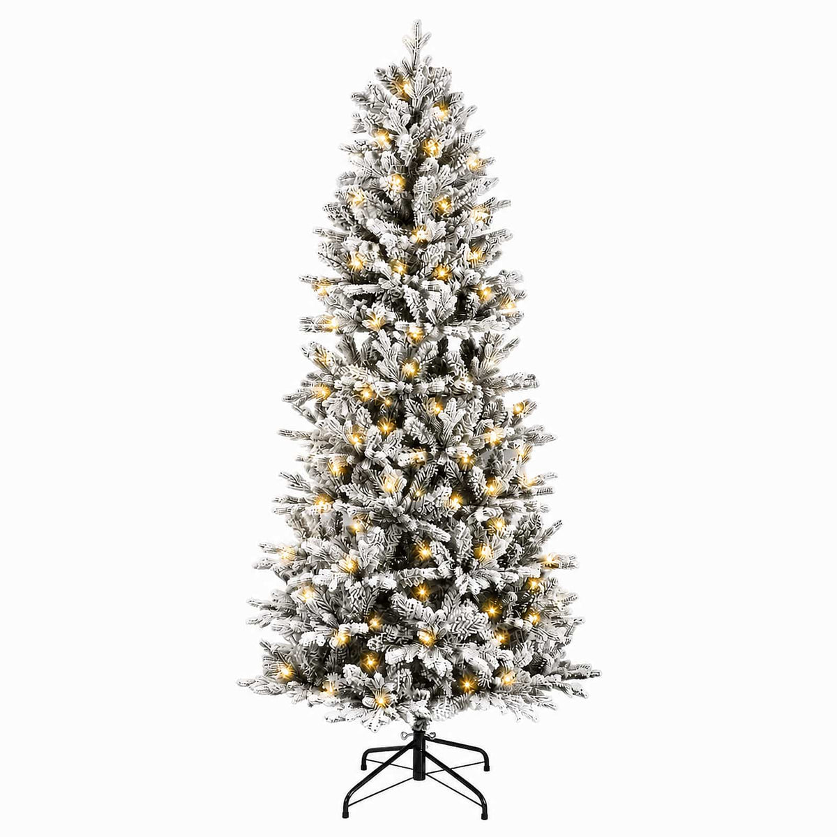 Dirbtinė Sulankstoma Kalėdų Eglutė 120 cm 150 LED Šilta balta